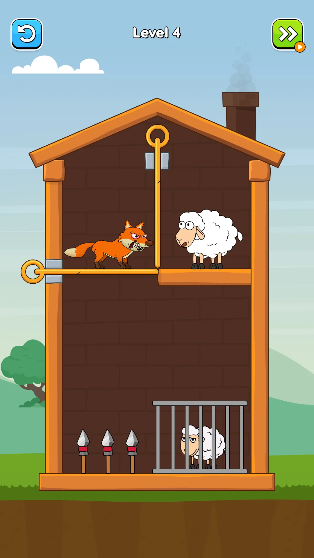 Hero Sheep-Pin Pull Save Sheep | Indus Appstore | Screenshot