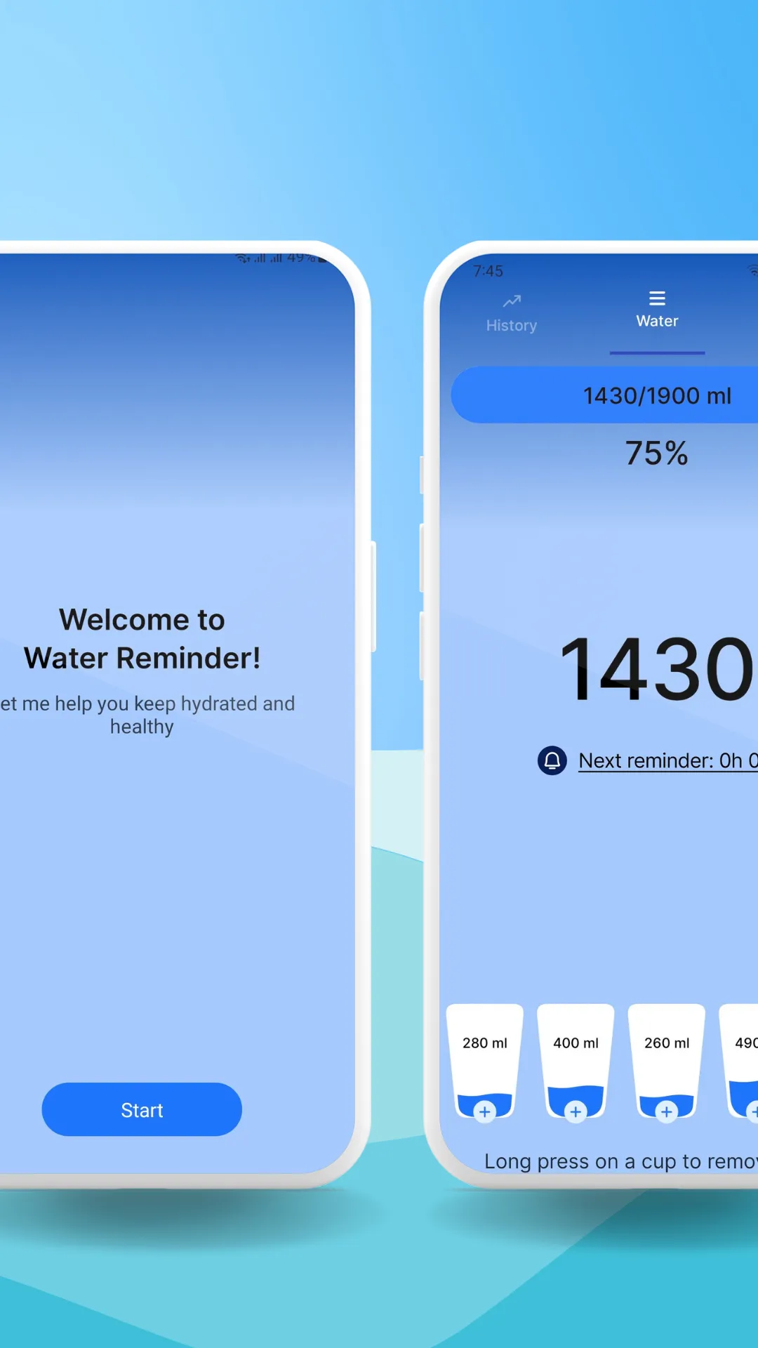 Water Tracker : Water Reminder | Indus Appstore | Screenshot