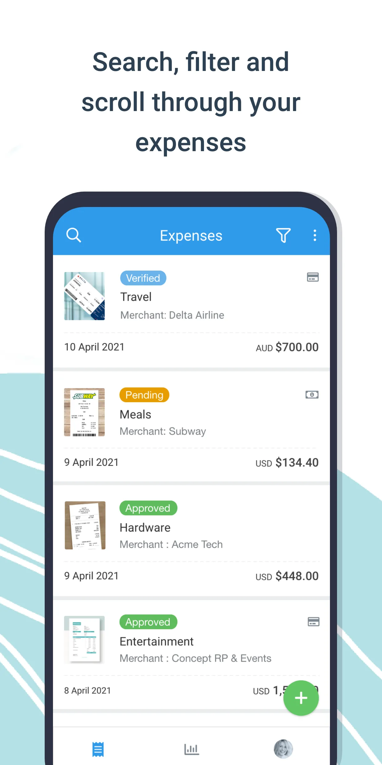 Avaza Expenses | Indus Appstore | Screenshot