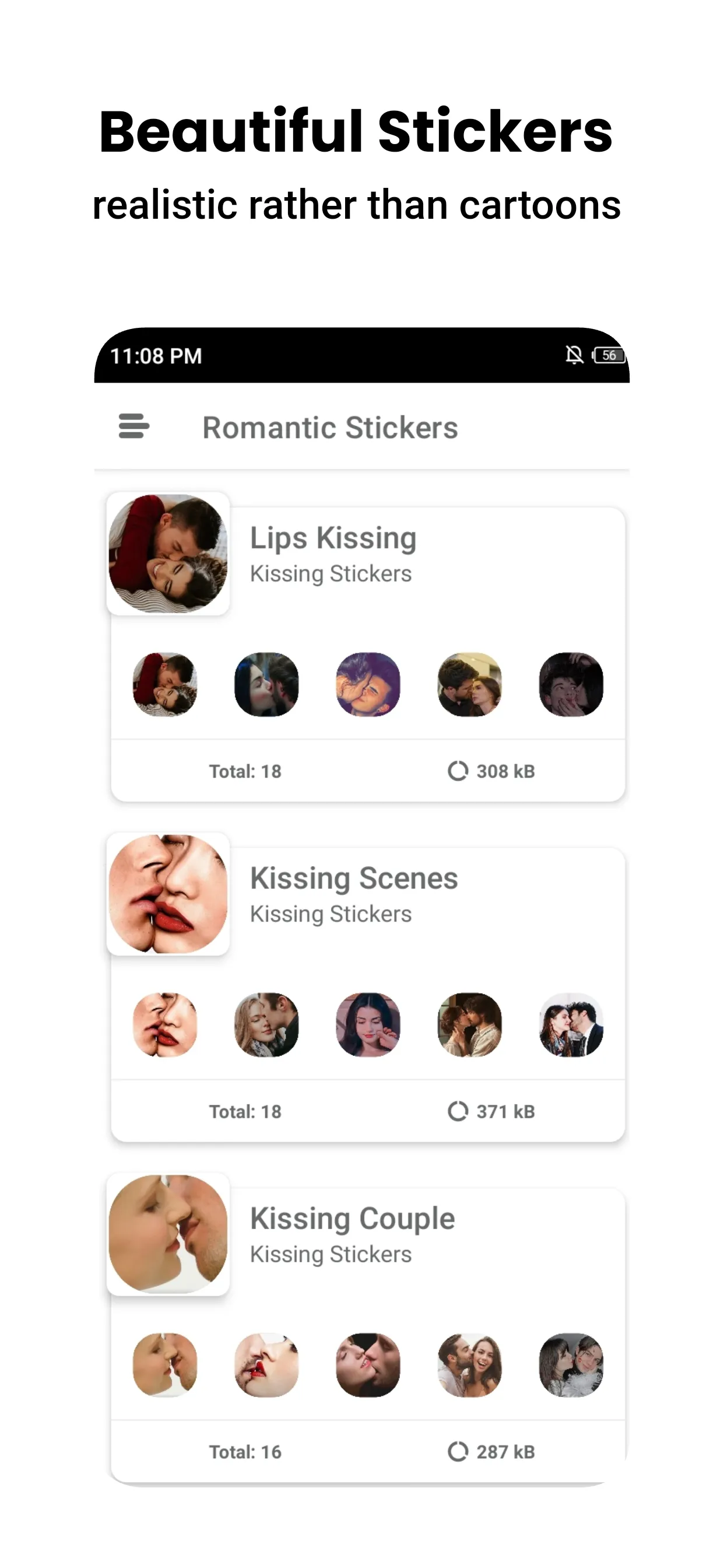 Romantic Stickers - WAStickers | Indus Appstore | Screenshot