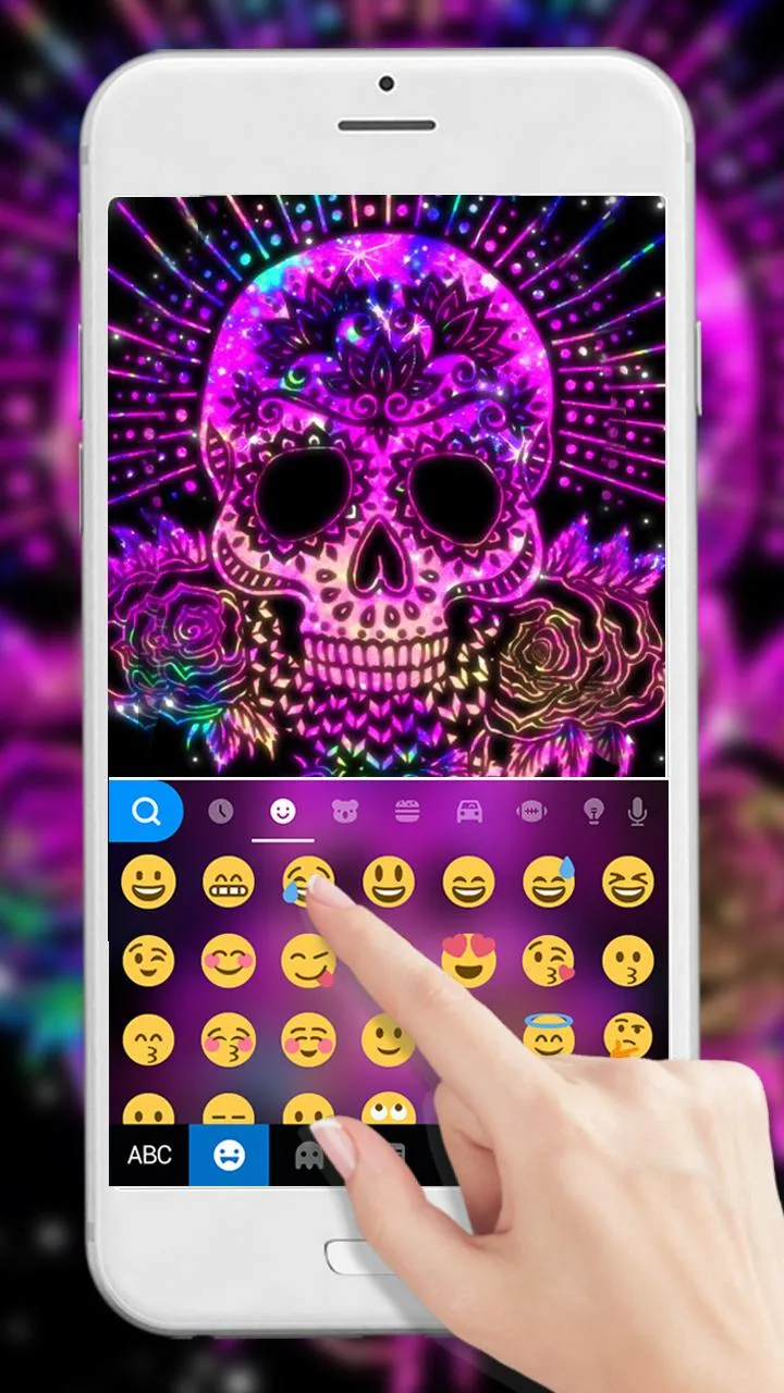 Mandala Sugar Skull Keyboard T | Indus Appstore | Screenshot