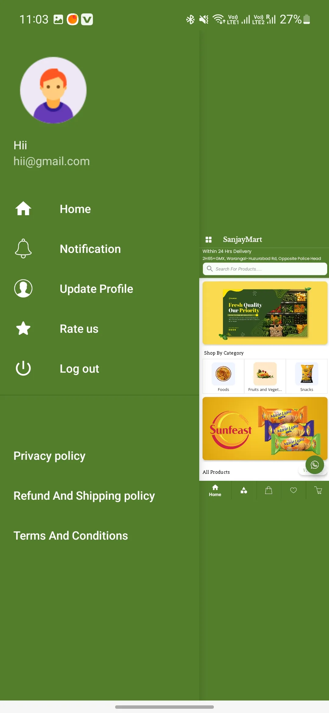 Sanjay Mart App | Indus Appstore | Screenshot