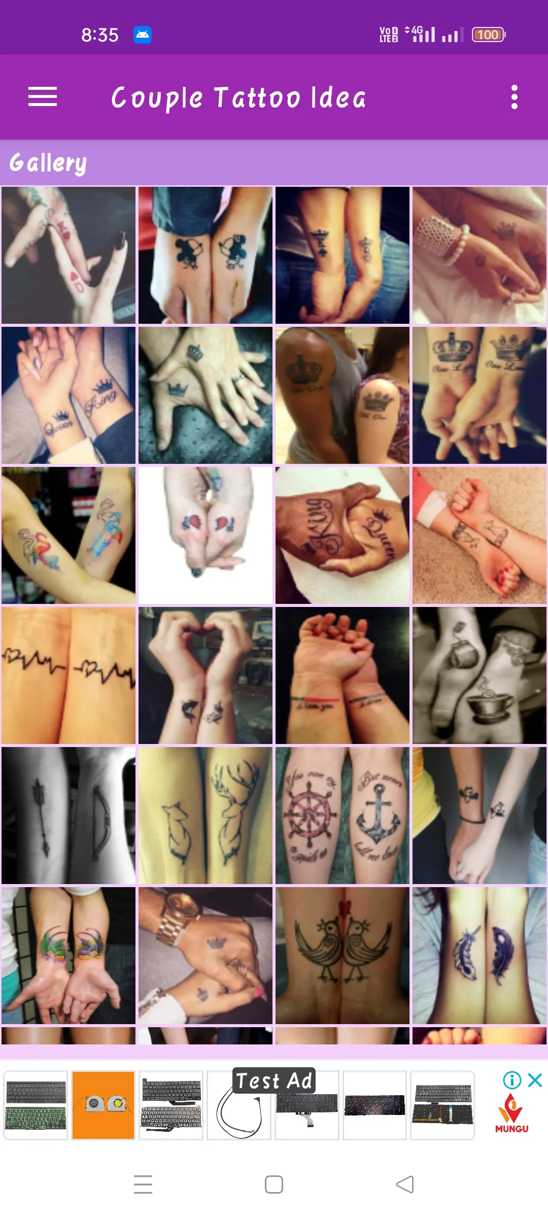 Couple Tattoo Idea Gallery | Indus Appstore | Screenshot