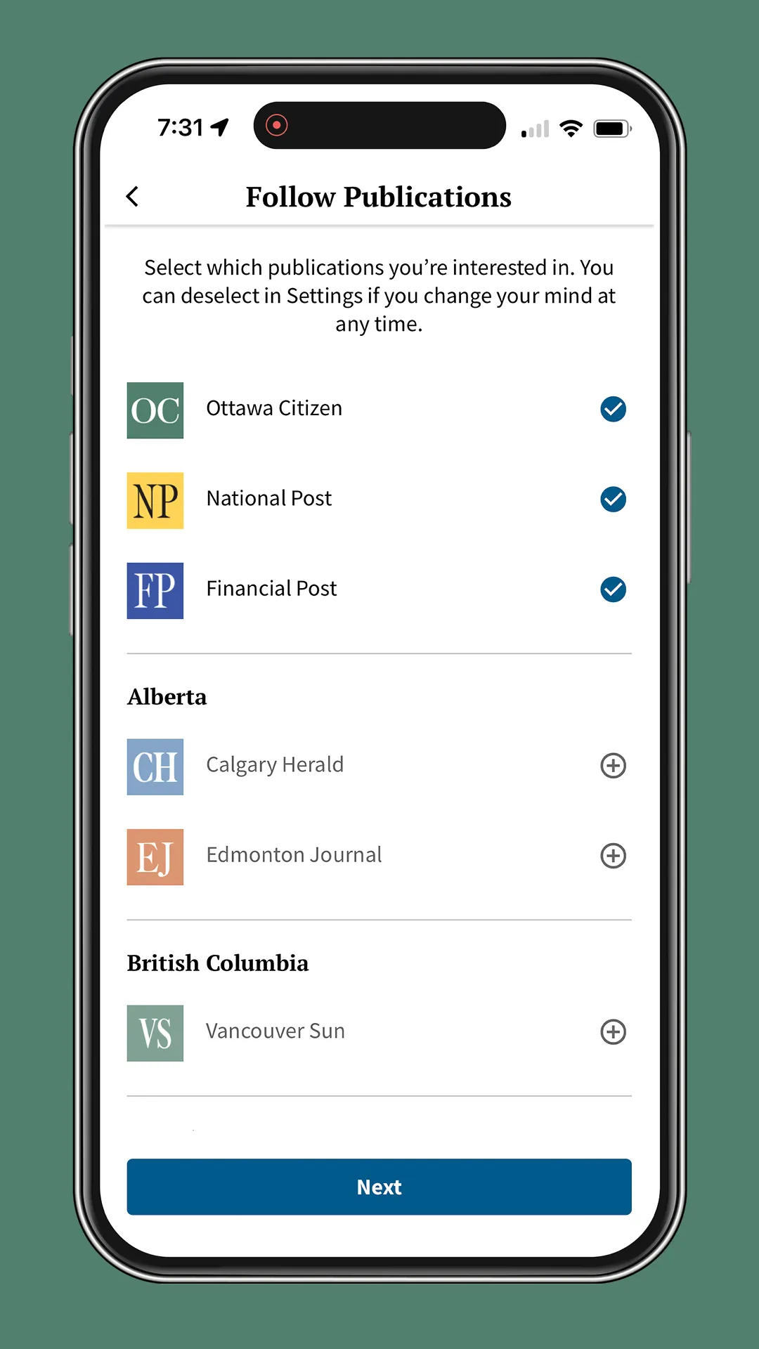 Ottawa Citizen | Indus Appstore | Screenshot