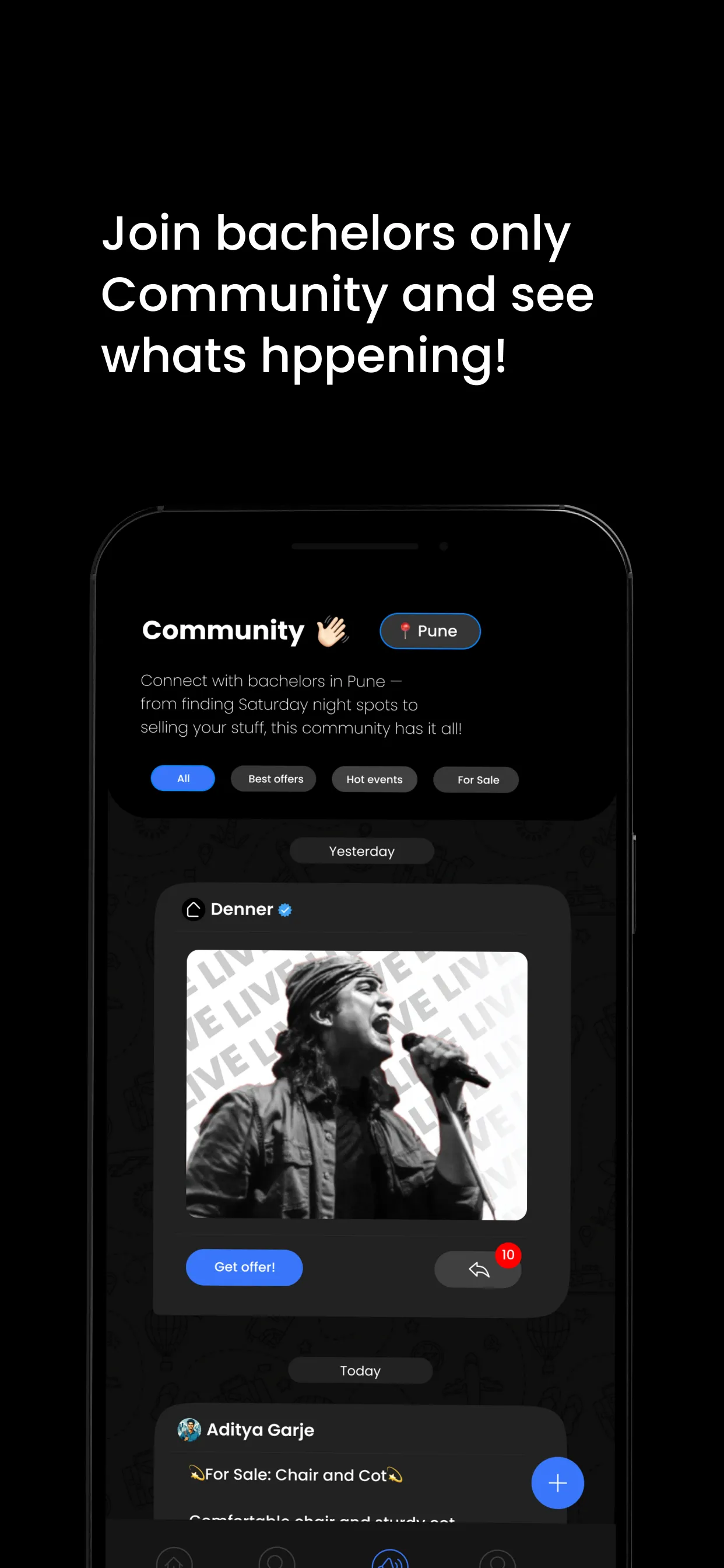 Denner: Flat and flatmate Pune | Indus Appstore | Screenshot