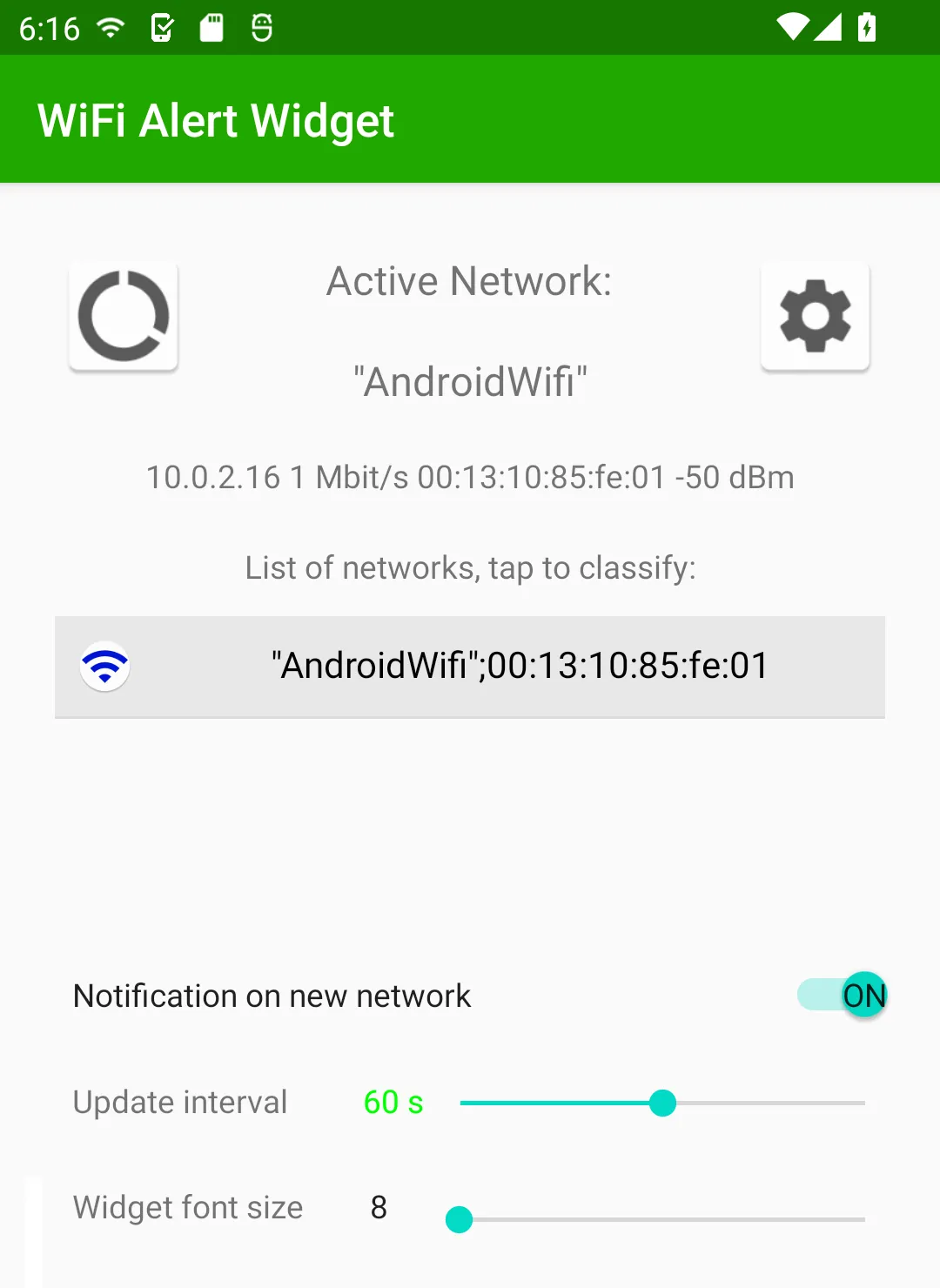 WiFi Alert Widget | Indus Appstore | Screenshot