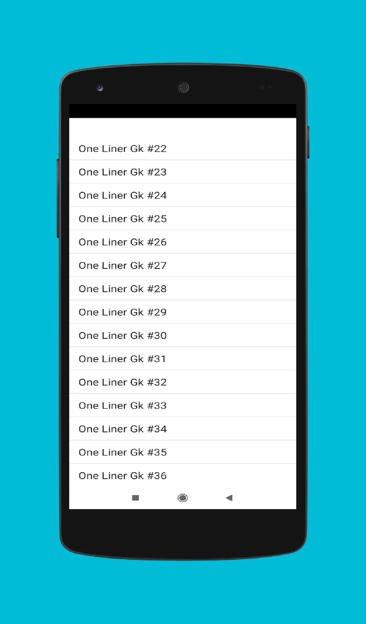 one liner gk | Indus Appstore | Screenshot