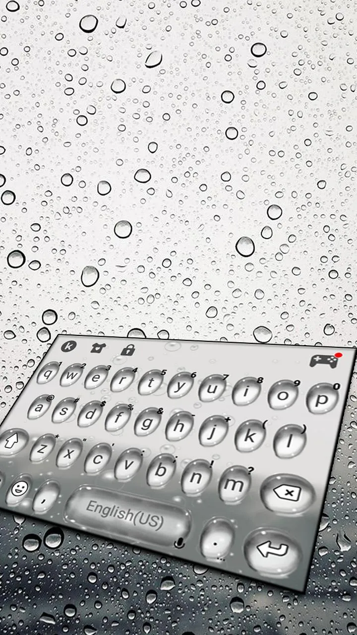 Simple Raindrops Keyboard Them | Indus Appstore | Screenshot