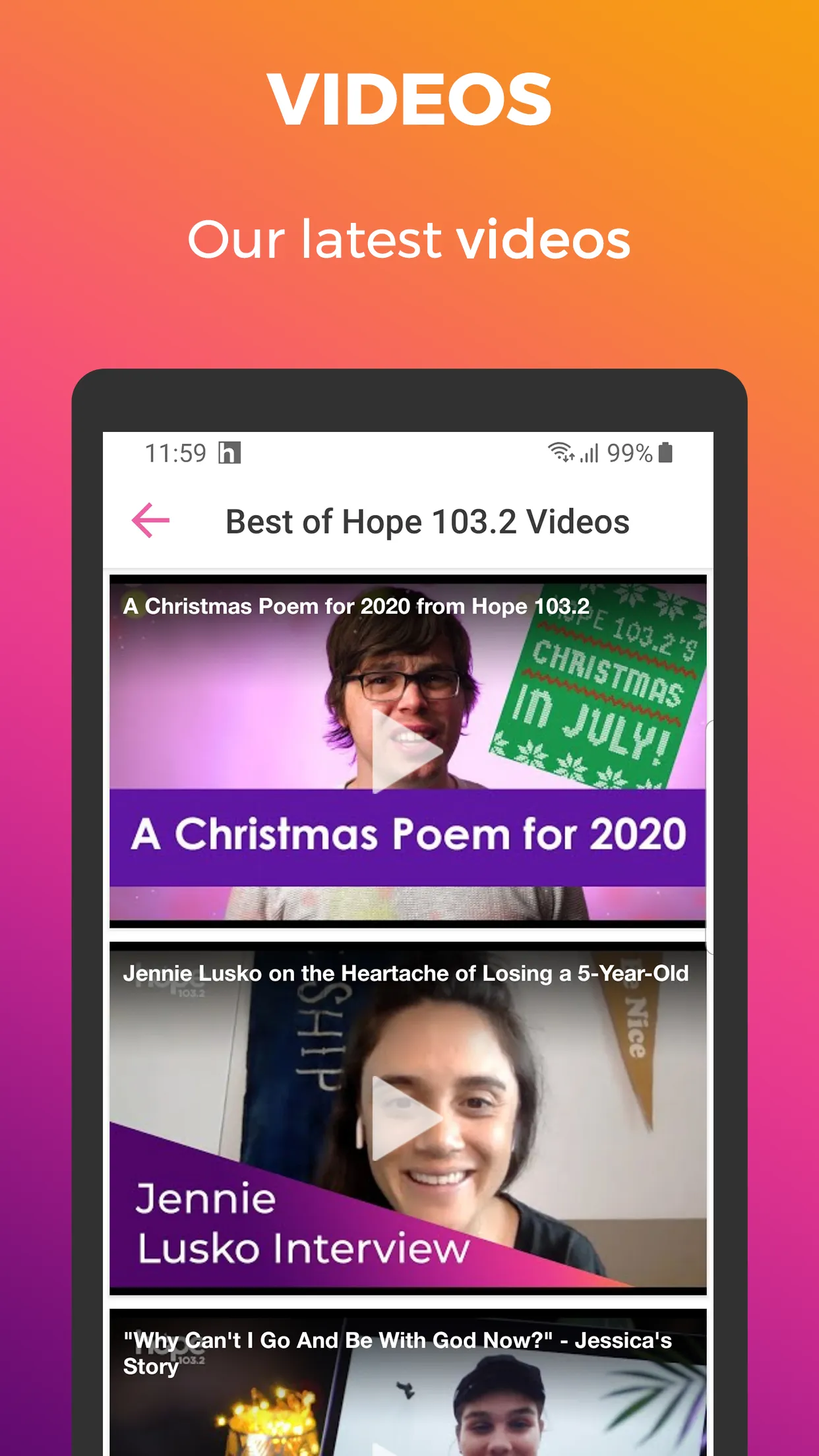 Hope 103.2  -  Christian Radio | Indus Appstore | Screenshot