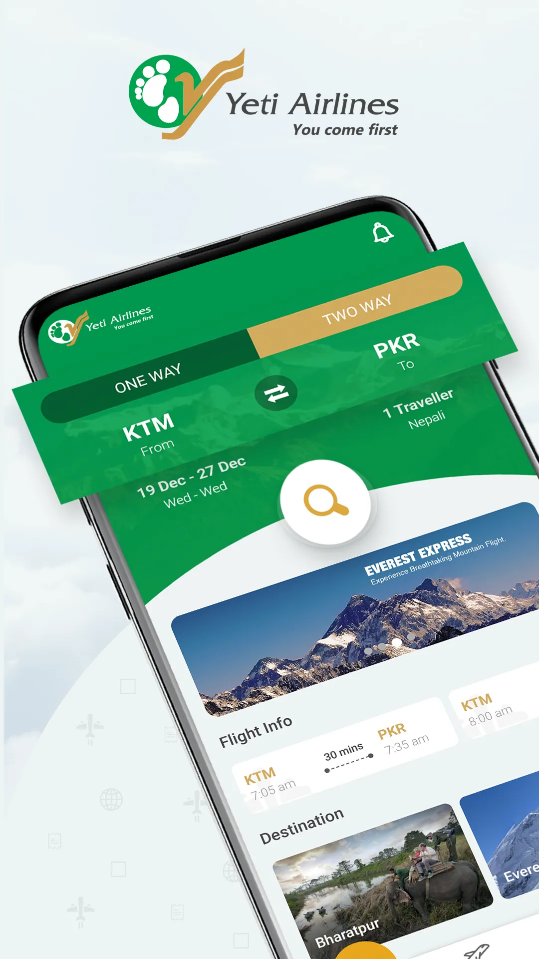 Yeti Airlines | Indus Appstore | Screenshot