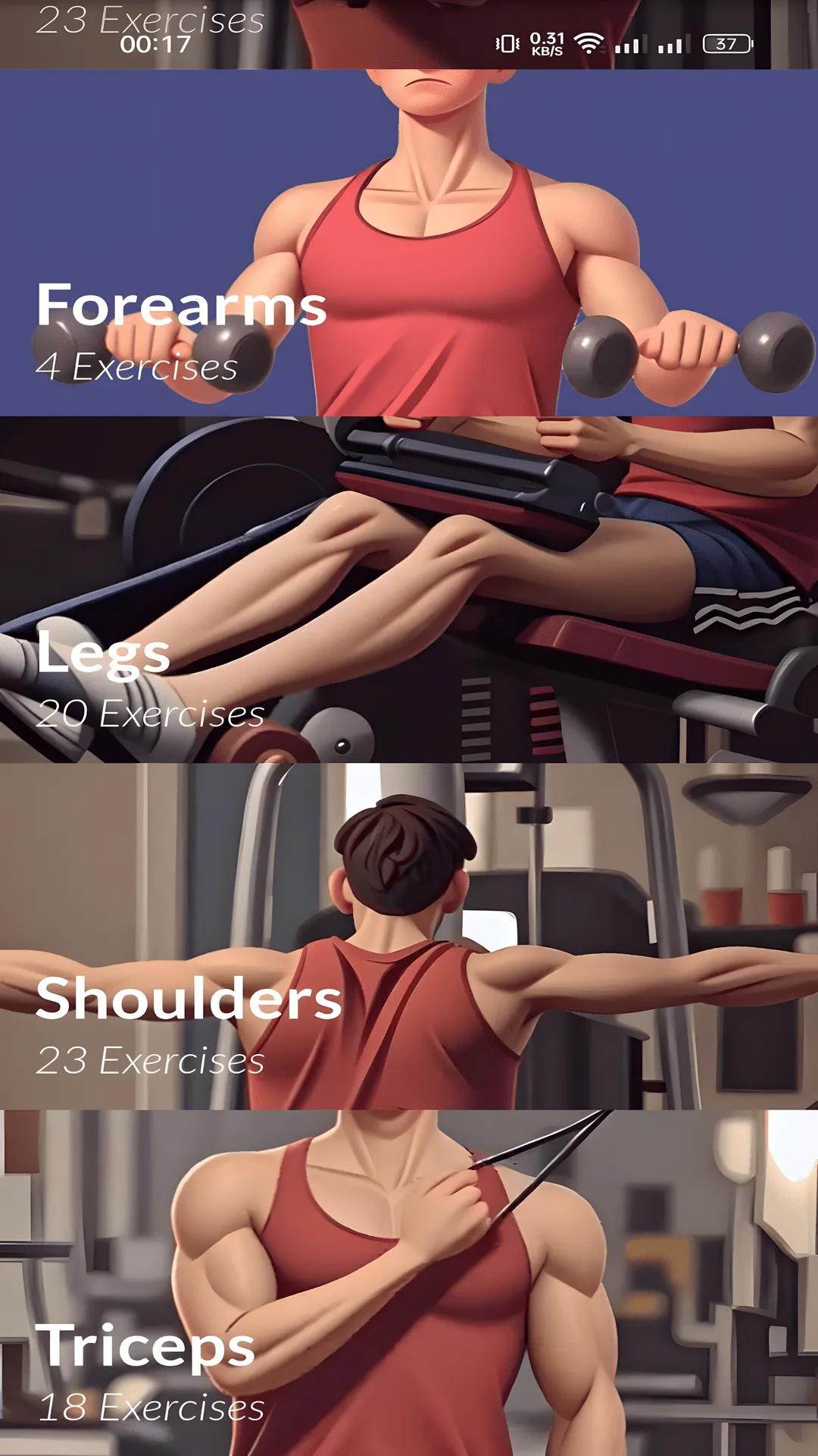 Bodybuilding Exercises Video | Indus Appstore | Screenshot