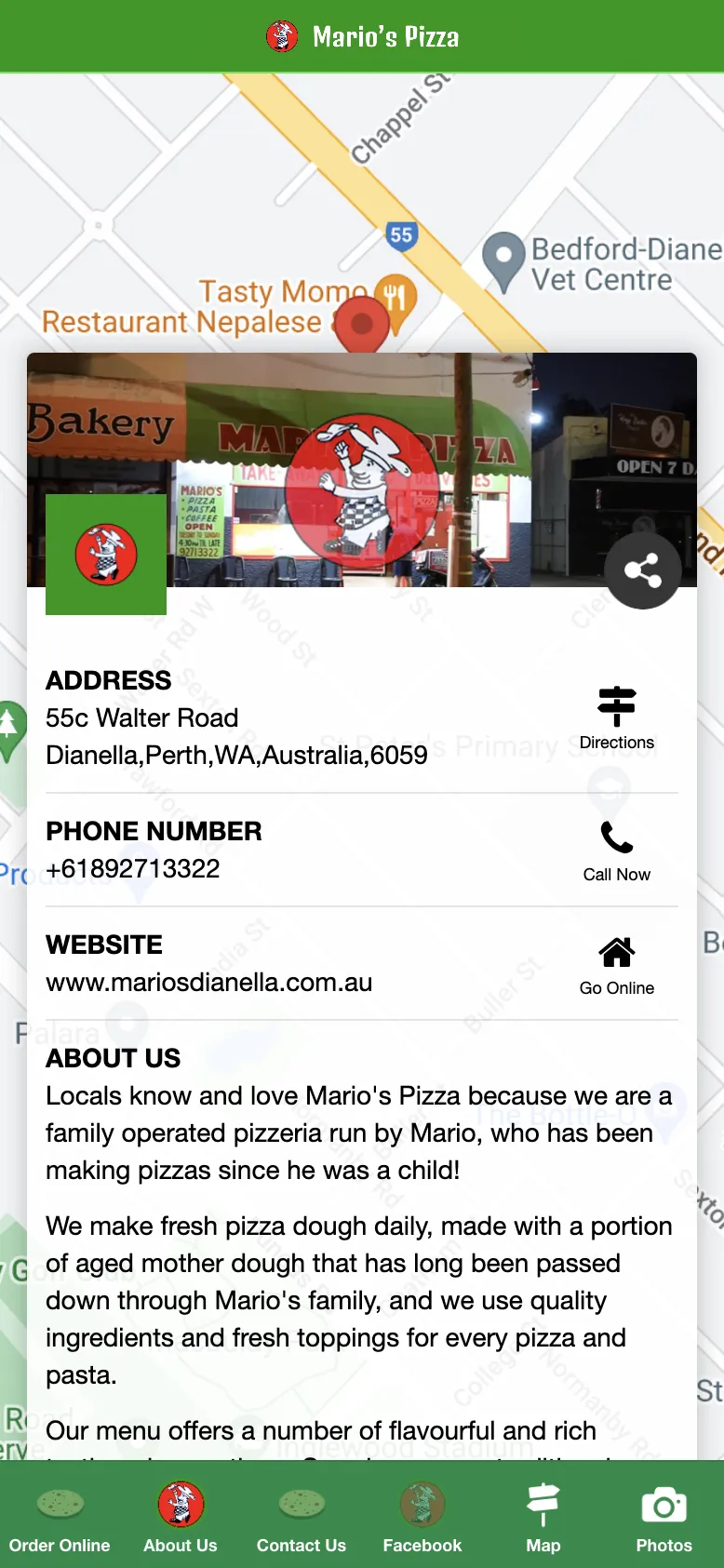 Mario's Pizza Dianella | Indus Appstore | Screenshot