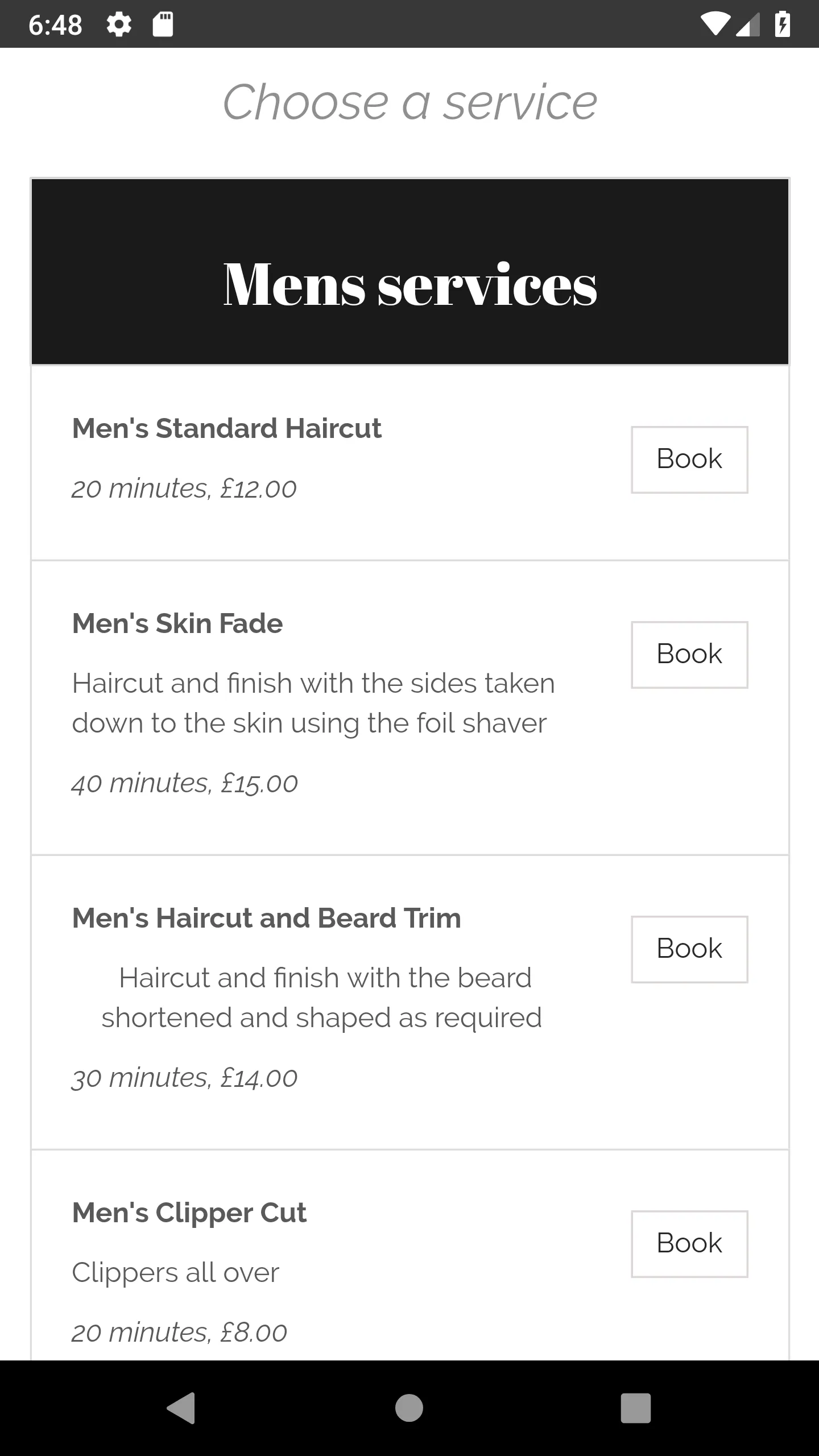 Chapel Lane Barbers | Indus Appstore | Screenshot