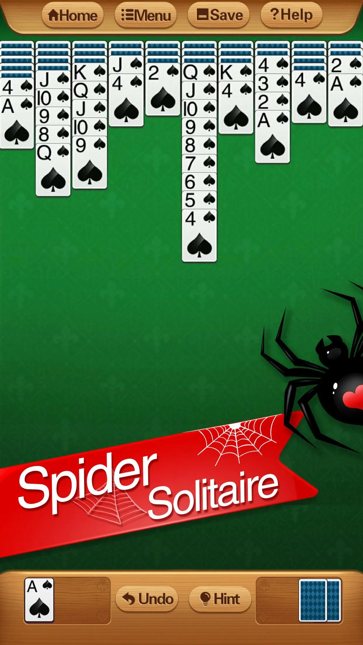 Classic Spider Solitaire Game | Indus Appstore | Screenshot