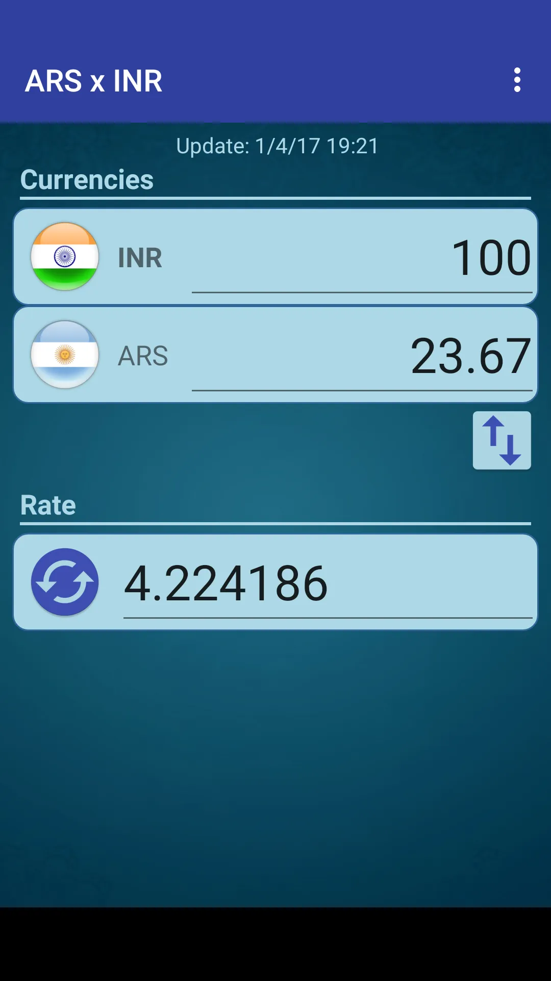 Argentine Peso x Indian Rupee | Indus Appstore | Screenshot