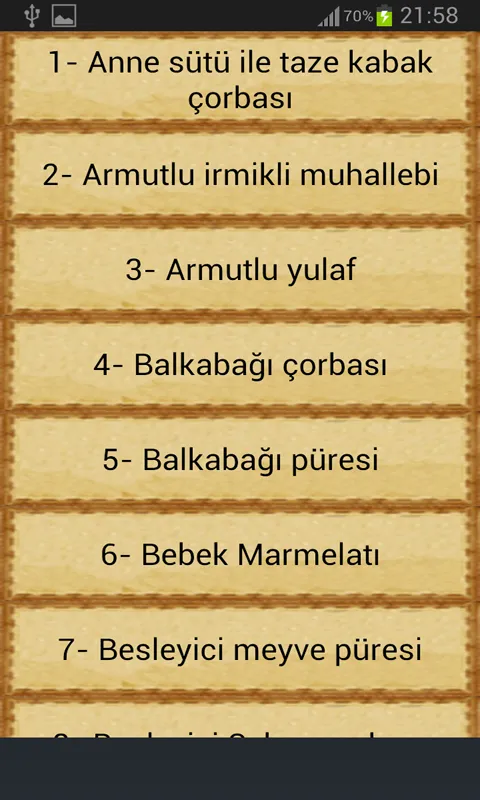 Bebekler İçin Yemek Tarifleri | Indus Appstore | Screenshot