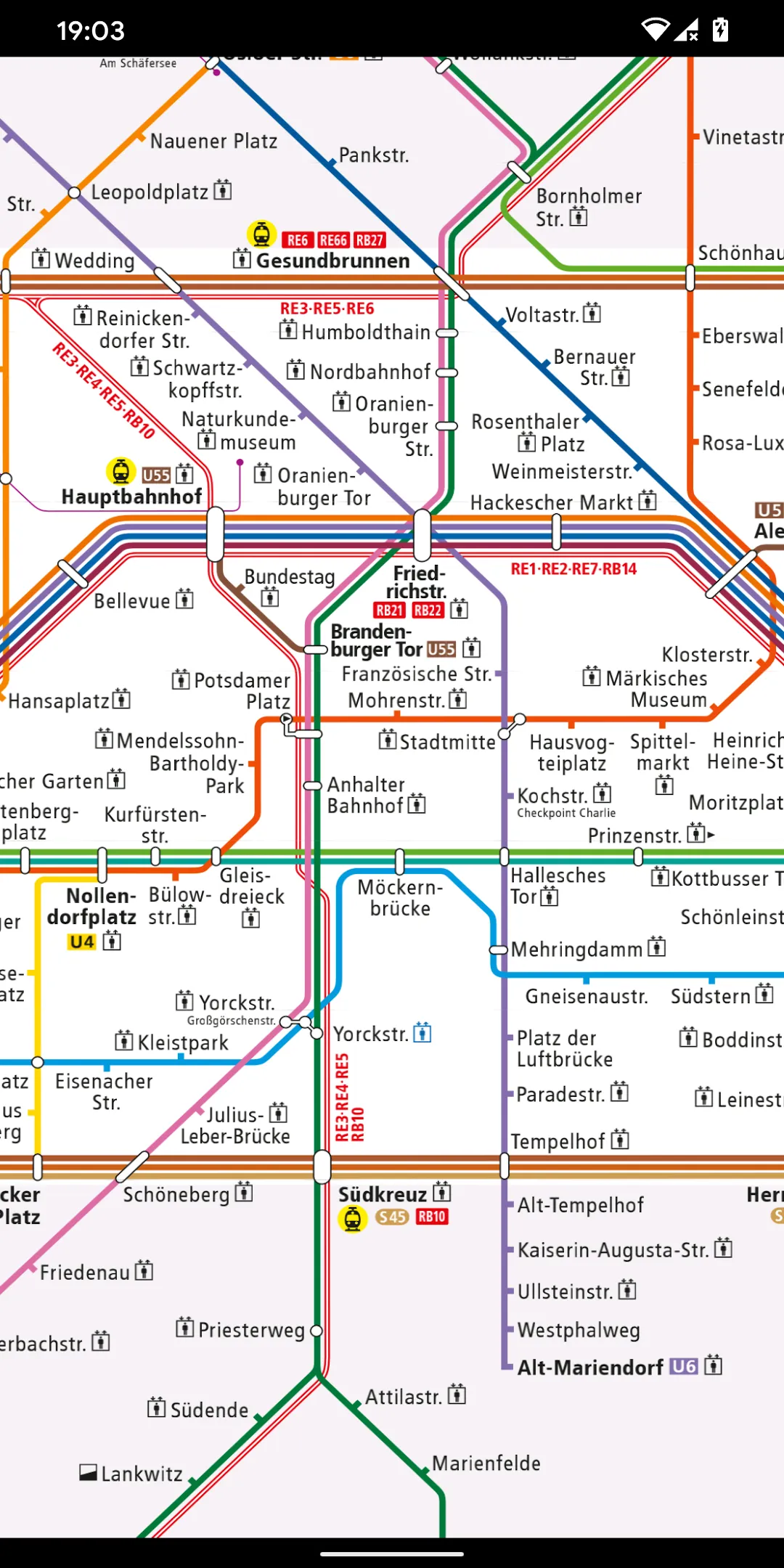 Berlin Liniennetz S und U Bahn | Indus Appstore | Screenshot