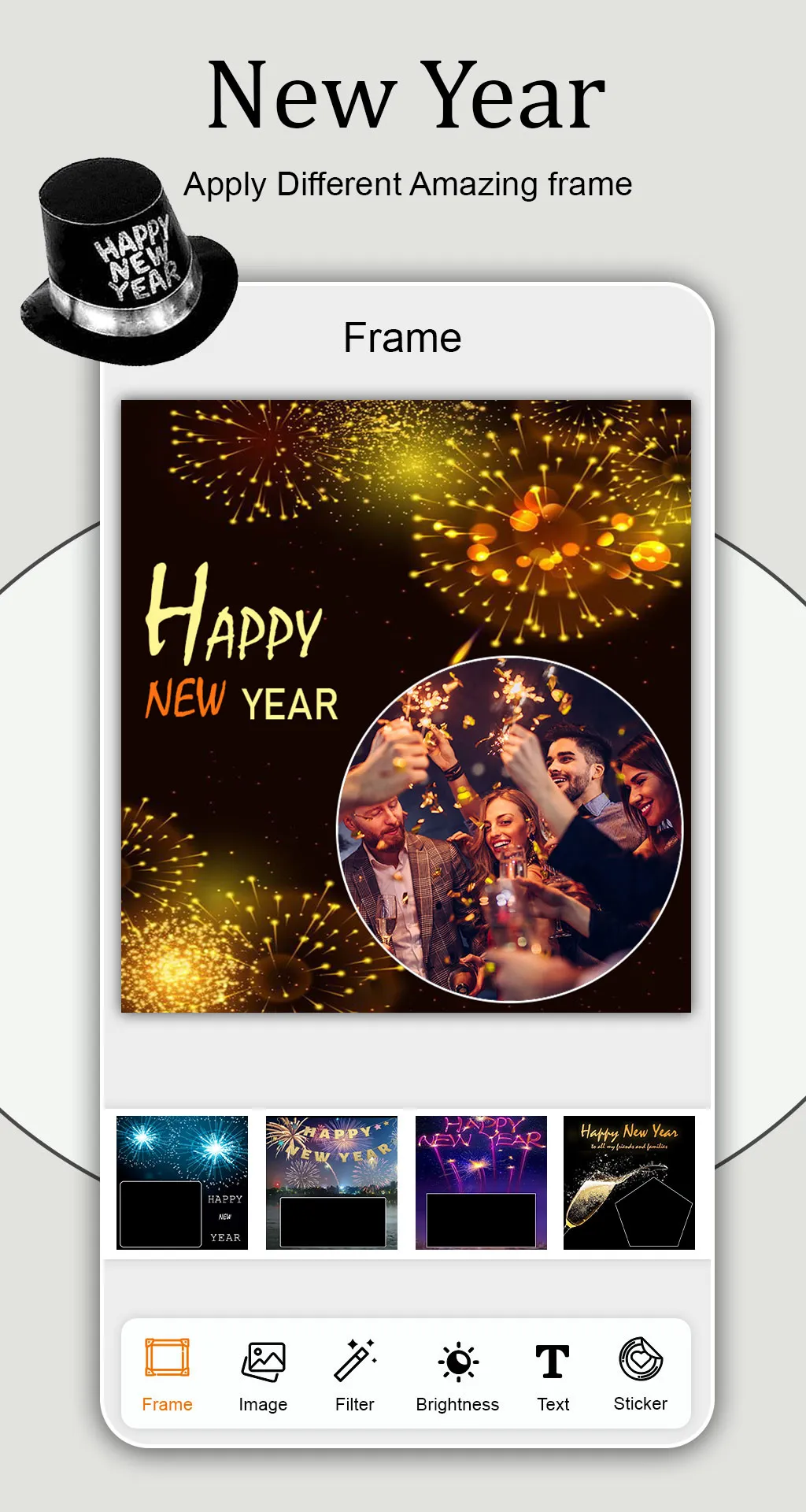 Happy New Year Photo Frame | Indus Appstore | Screenshot