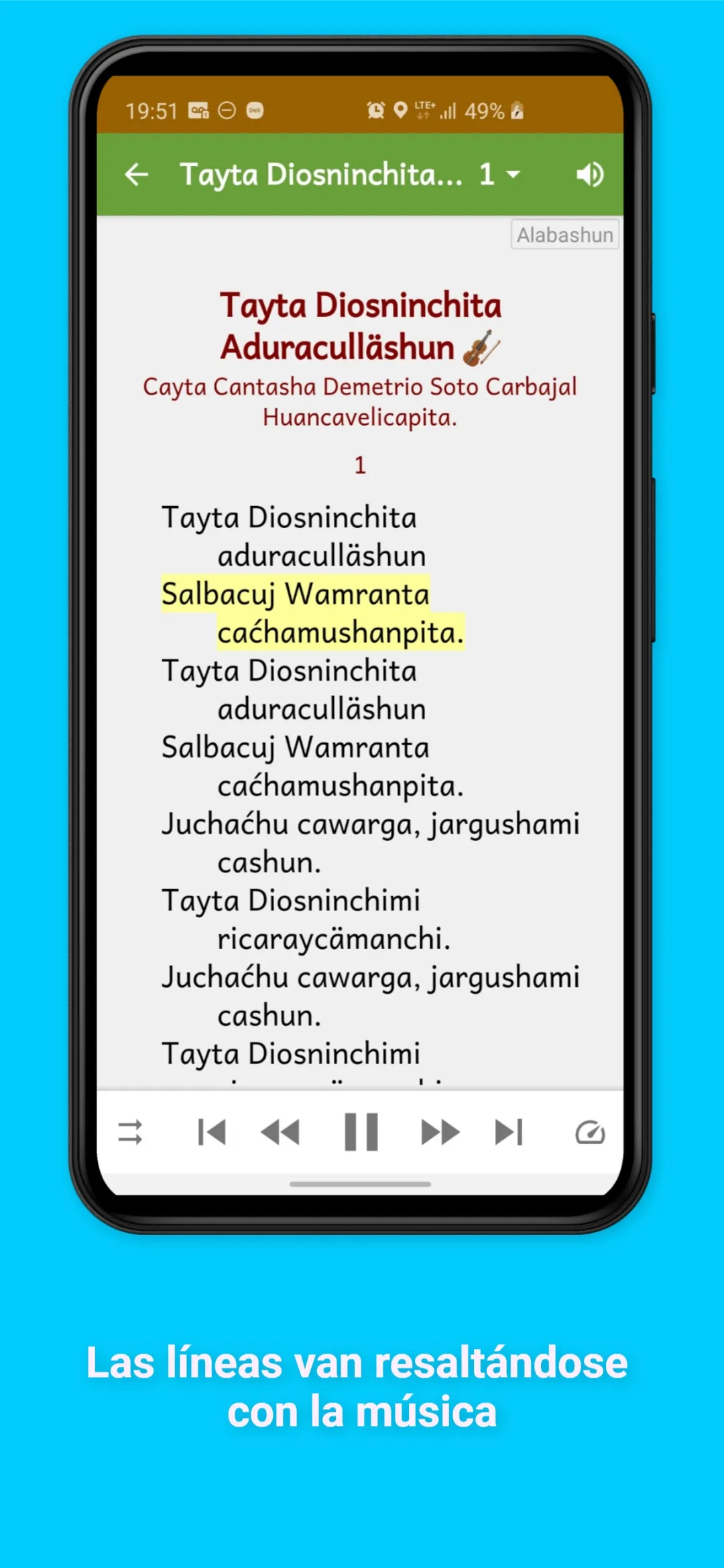 Tayta Diosninchita Alabashun | Indus Appstore | Screenshot