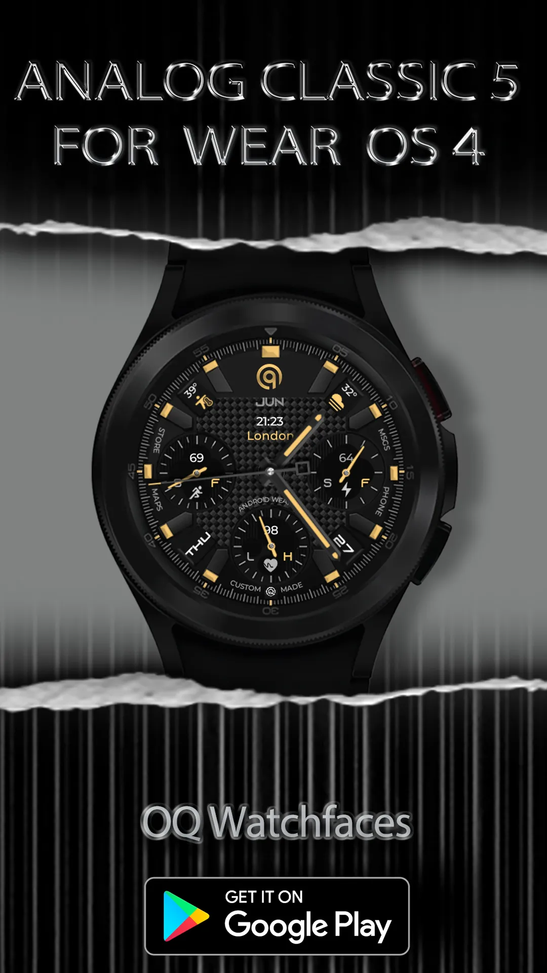 Analog Classic 5 Wear OS4 | Indus Appstore | Screenshot