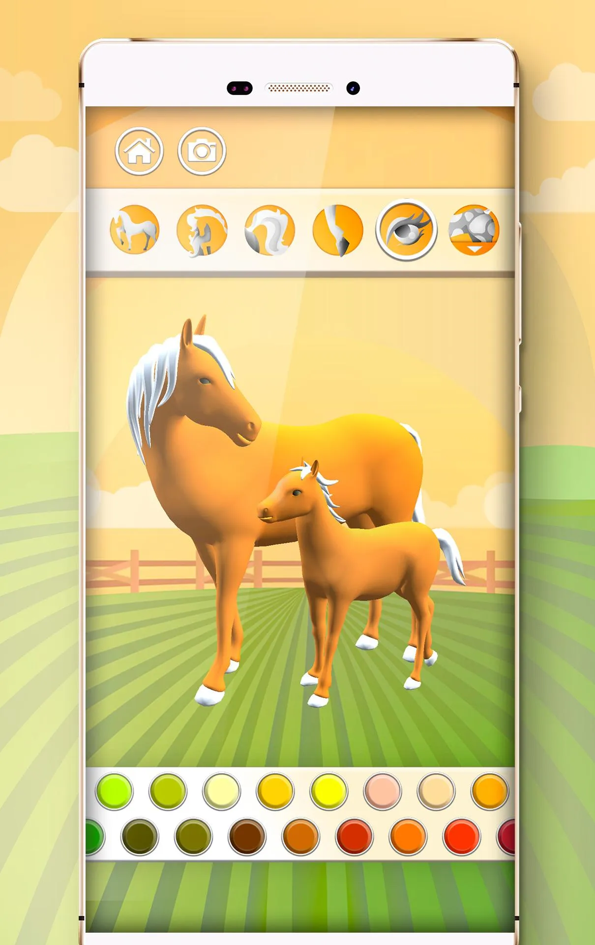 Horse Coloring Book 3D | Indus Appstore | Screenshot