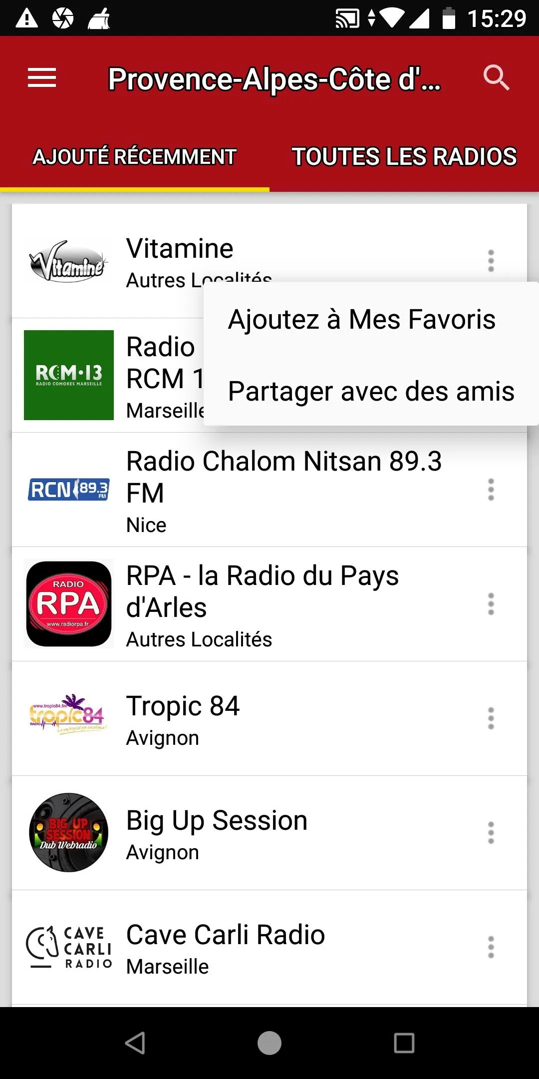 Radios ProvenceAlpesCôted'Azur | Indus Appstore | Screenshot