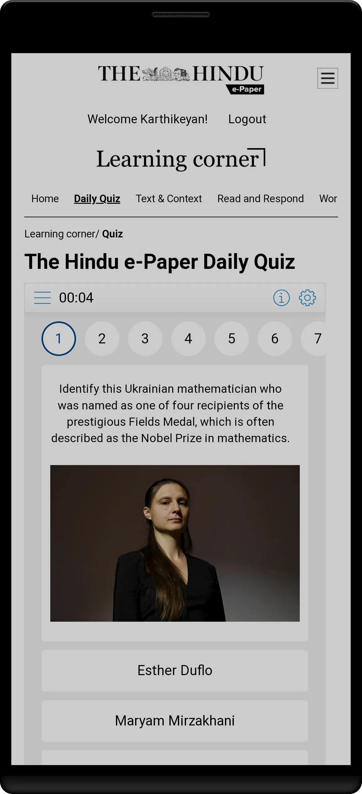 The Hindu Learning Corner | Indus Appstore | Screenshot