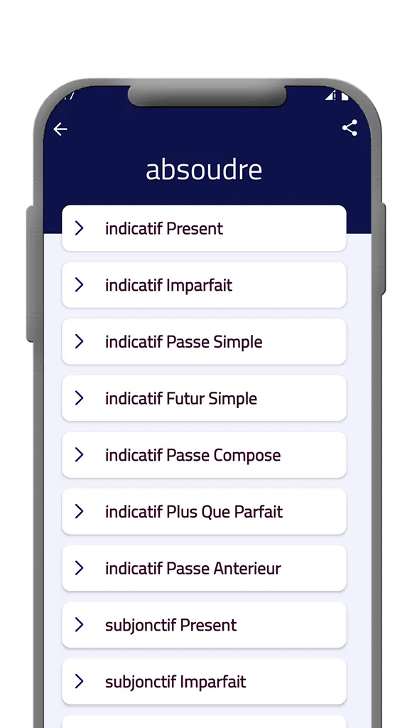 French Verb Conjugator | Indus Appstore | Screenshot