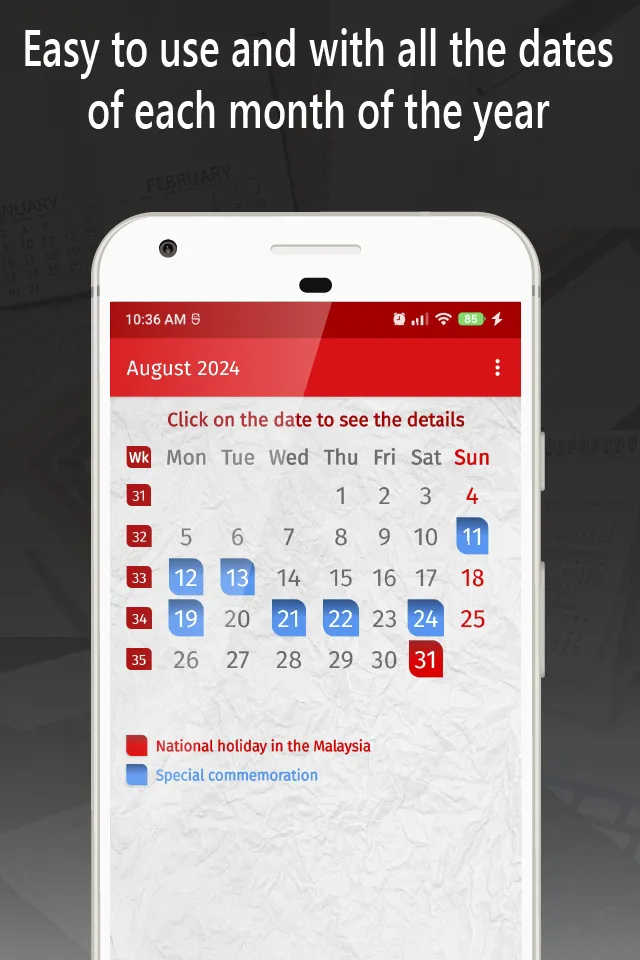 malaysia calendar 2024 | Indus Appstore | Screenshot