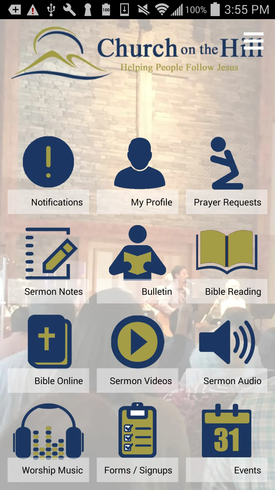 Church on the Hill Foursquare | Indus Appstore | Screenshot