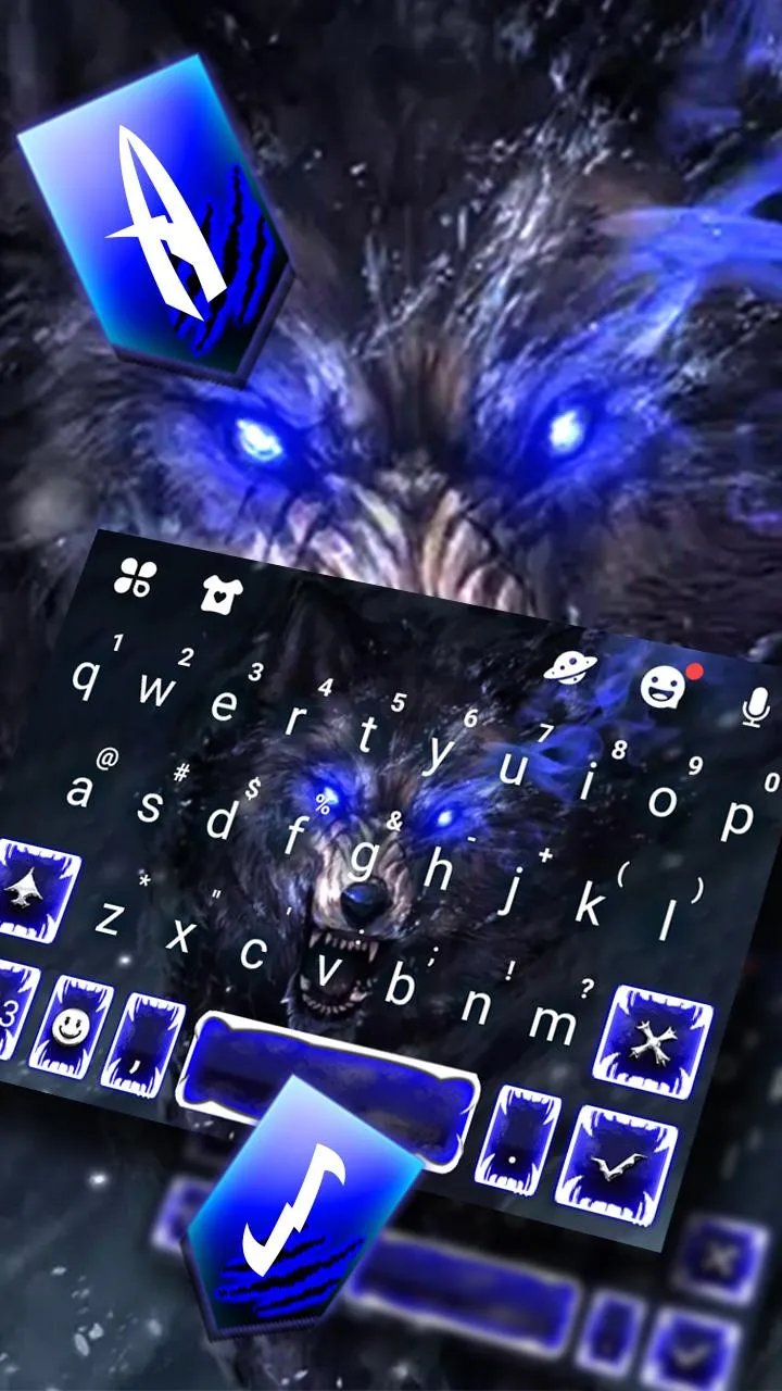 Mean Wild Wolf Keyboard Theme | Indus Appstore | Screenshot