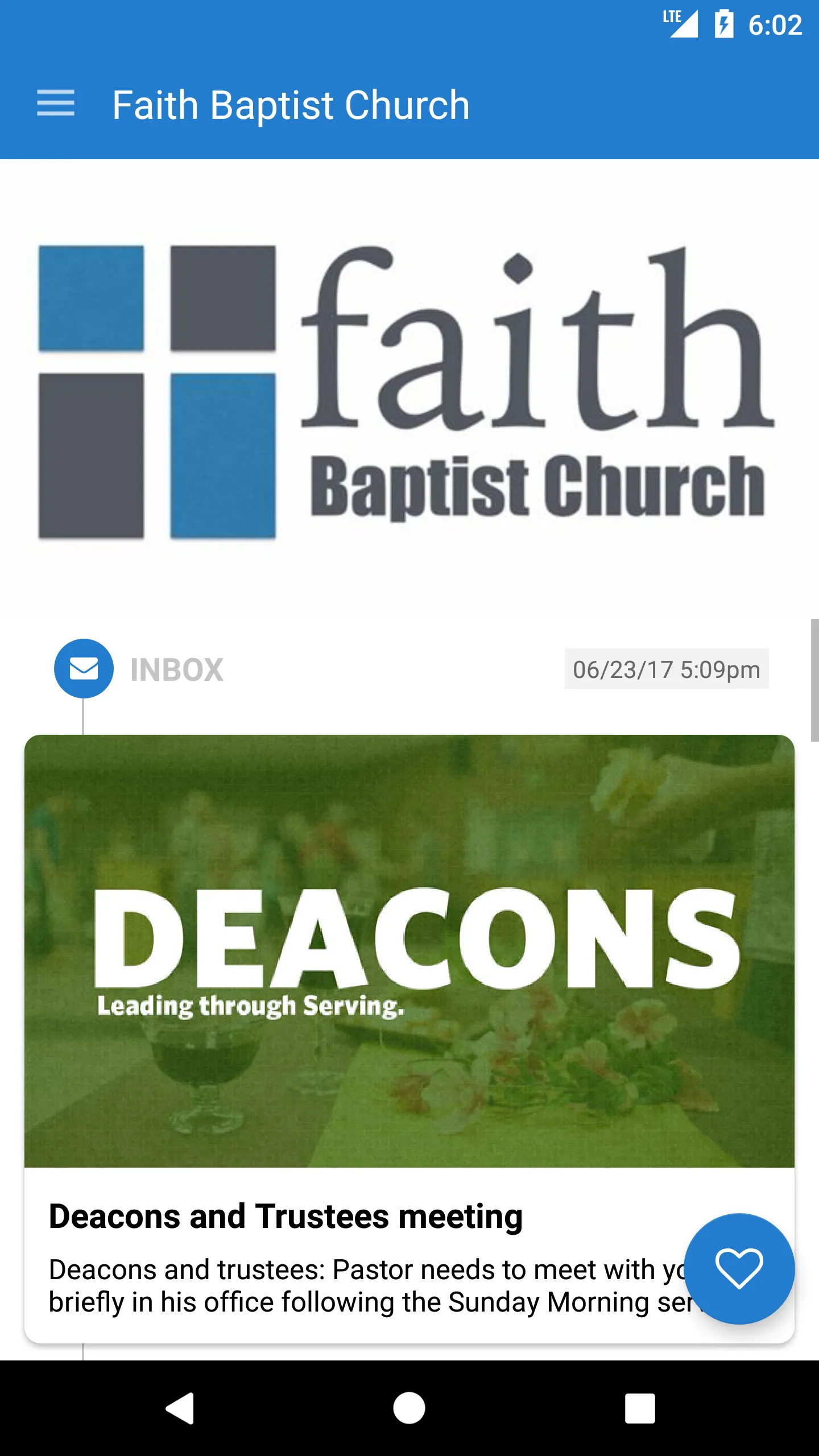 Faith Baptist Spring Hill | Indus Appstore | Screenshot