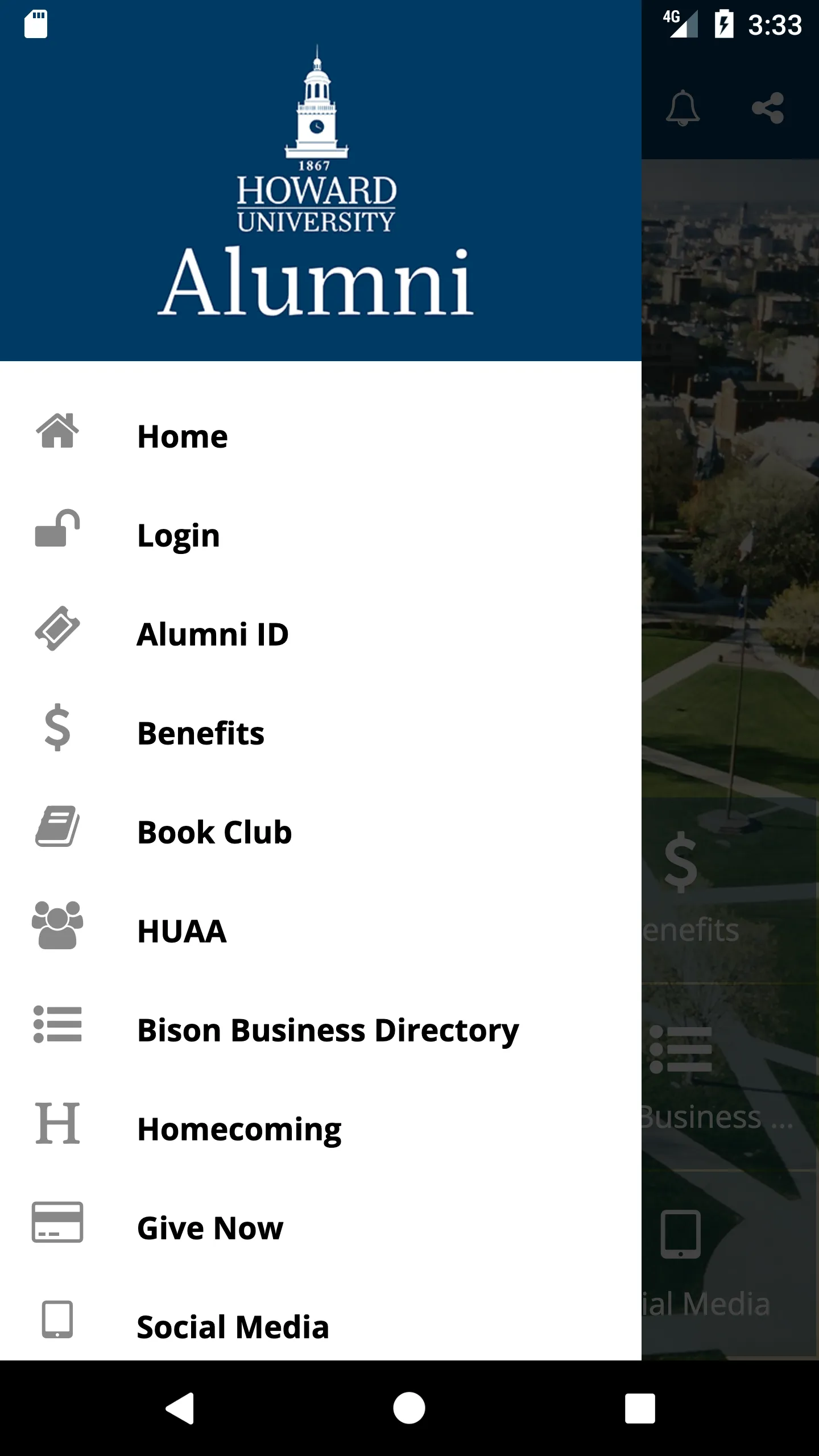 Howard Alumni App | Indus Appstore | Screenshot