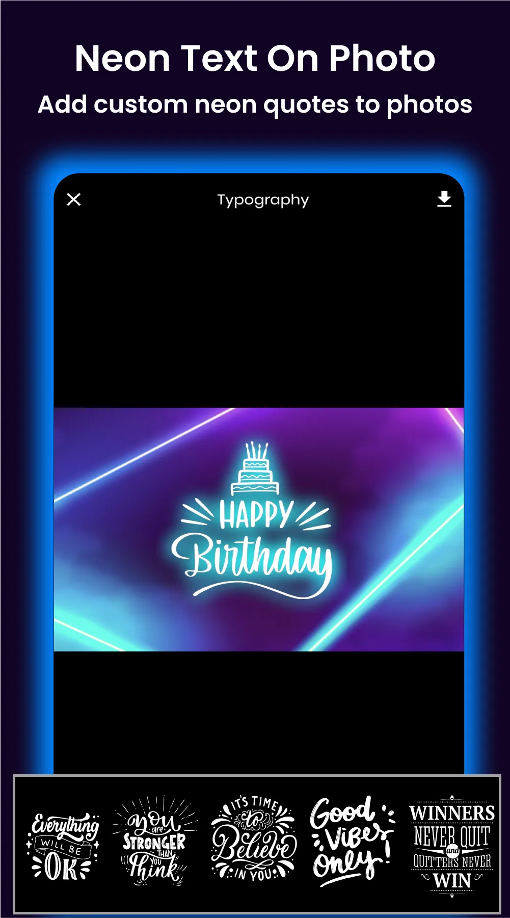 NeonPics: Neon Text & Brush | Indus Appstore | Screenshot