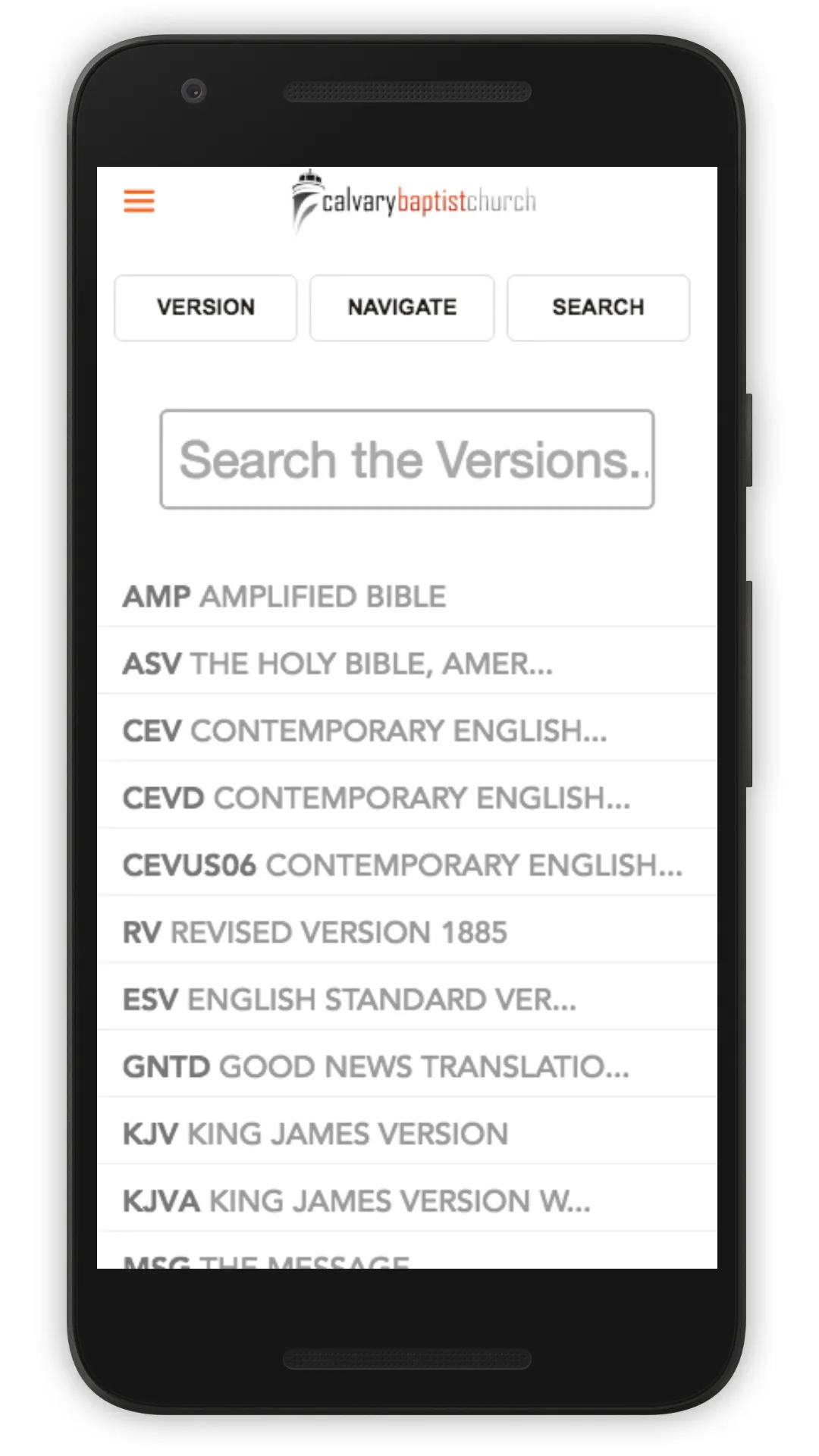 Calvary Baptist Staunton | Indus Appstore | Screenshot