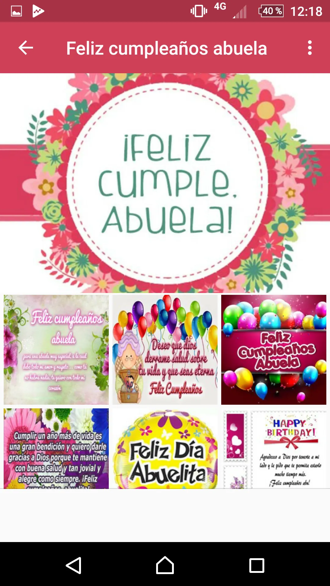 Abuelita querida cumpleaños | Indus Appstore | Screenshot