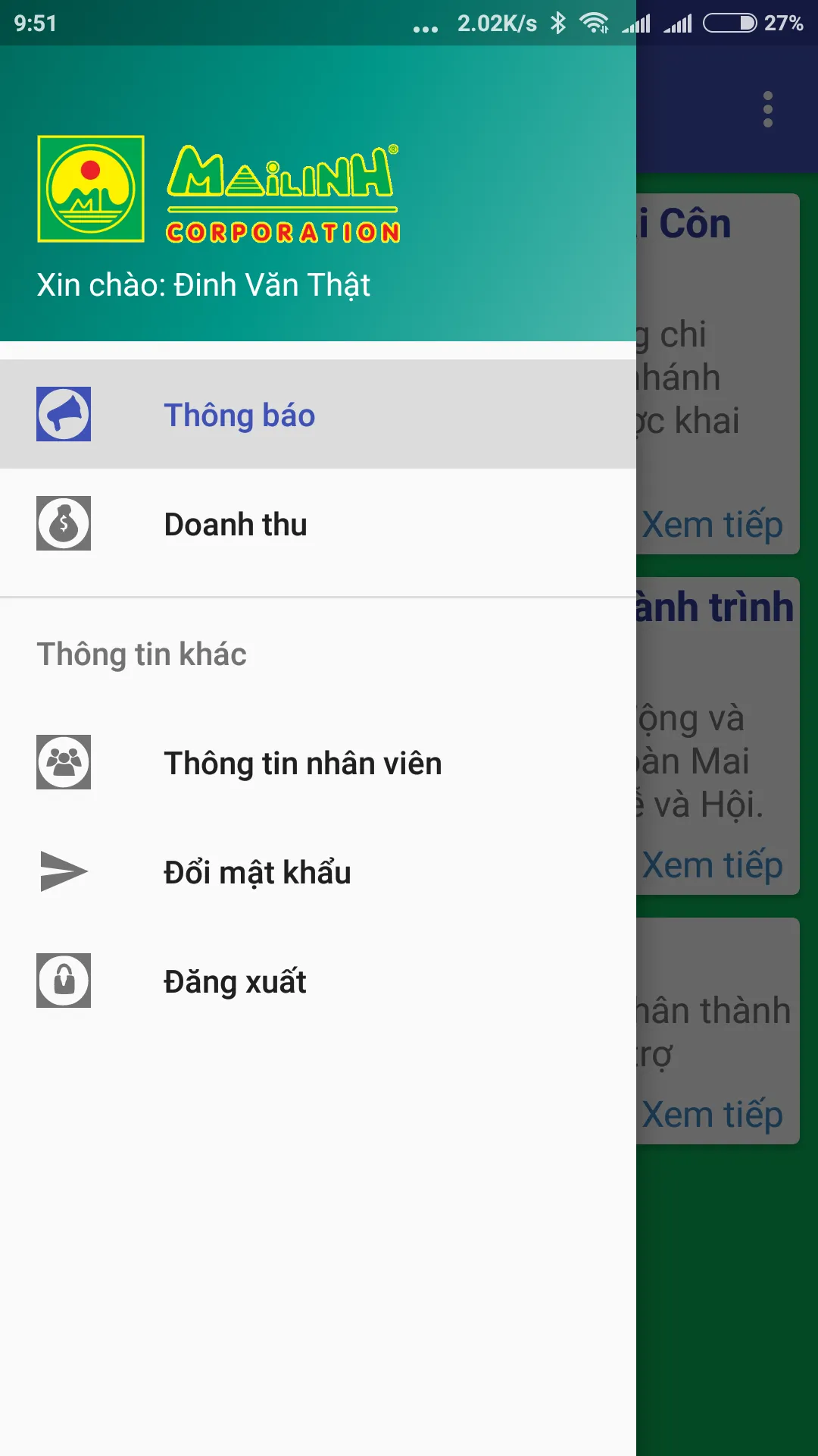 Mai Linh Driver Care | Indus Appstore | Screenshot