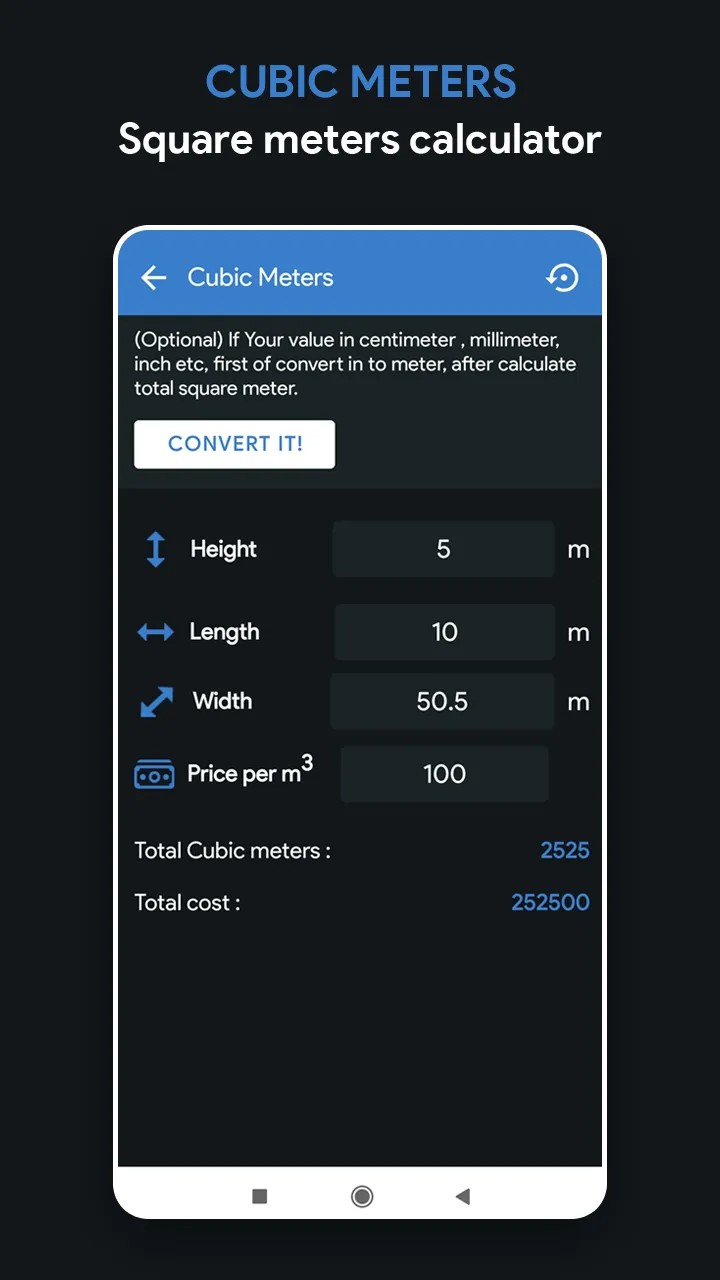 Square meters : sq.ft convert | Indus Appstore | Screenshot