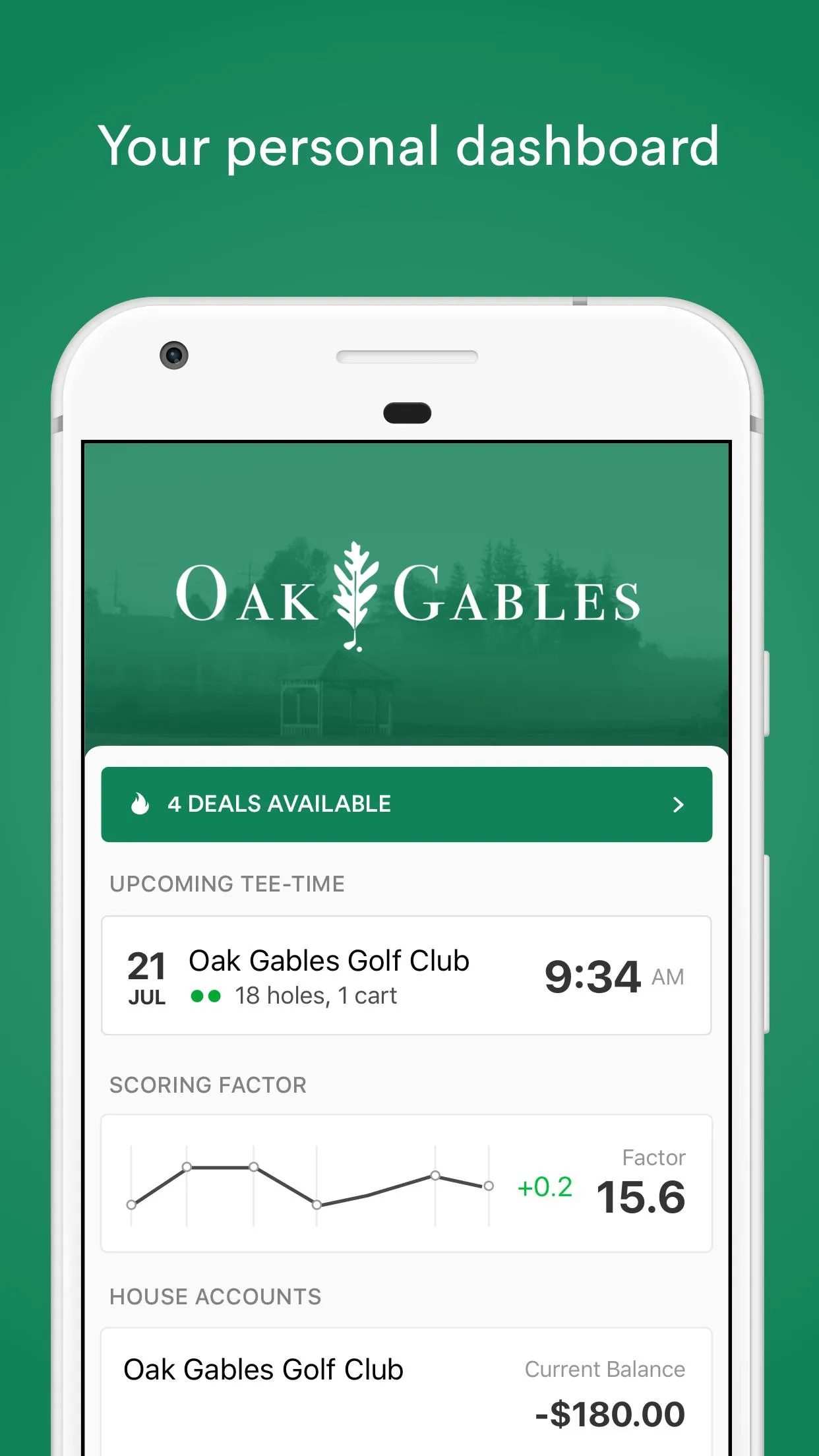 Oak Gables Golf Club | Indus Appstore | Screenshot