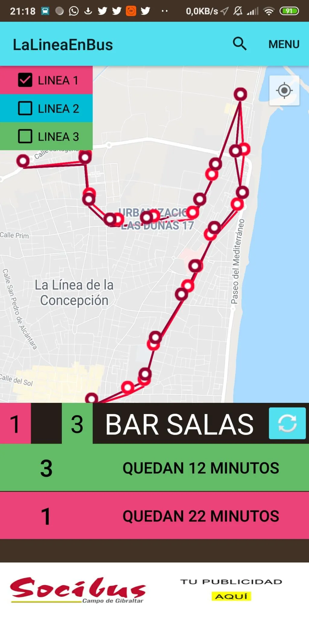 La Linea en Bus | Indus Appstore | Screenshot