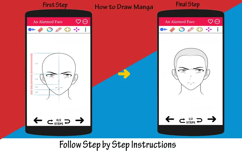 How to Draw Anime Man's Face | Indus Appstore | Screenshot