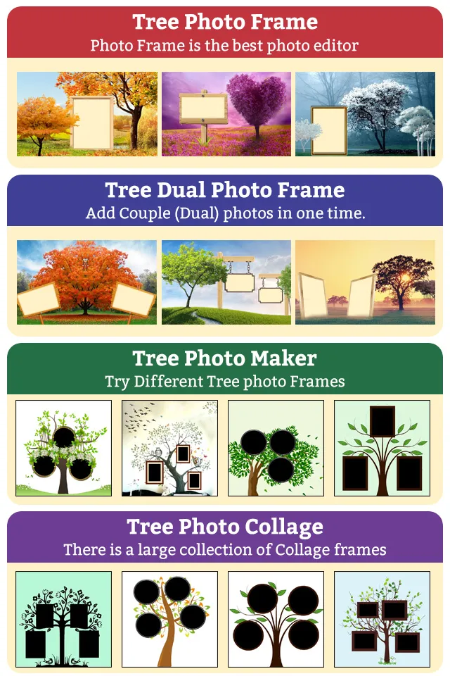 Tree Photo Frames & Collage | Indus Appstore | Screenshot