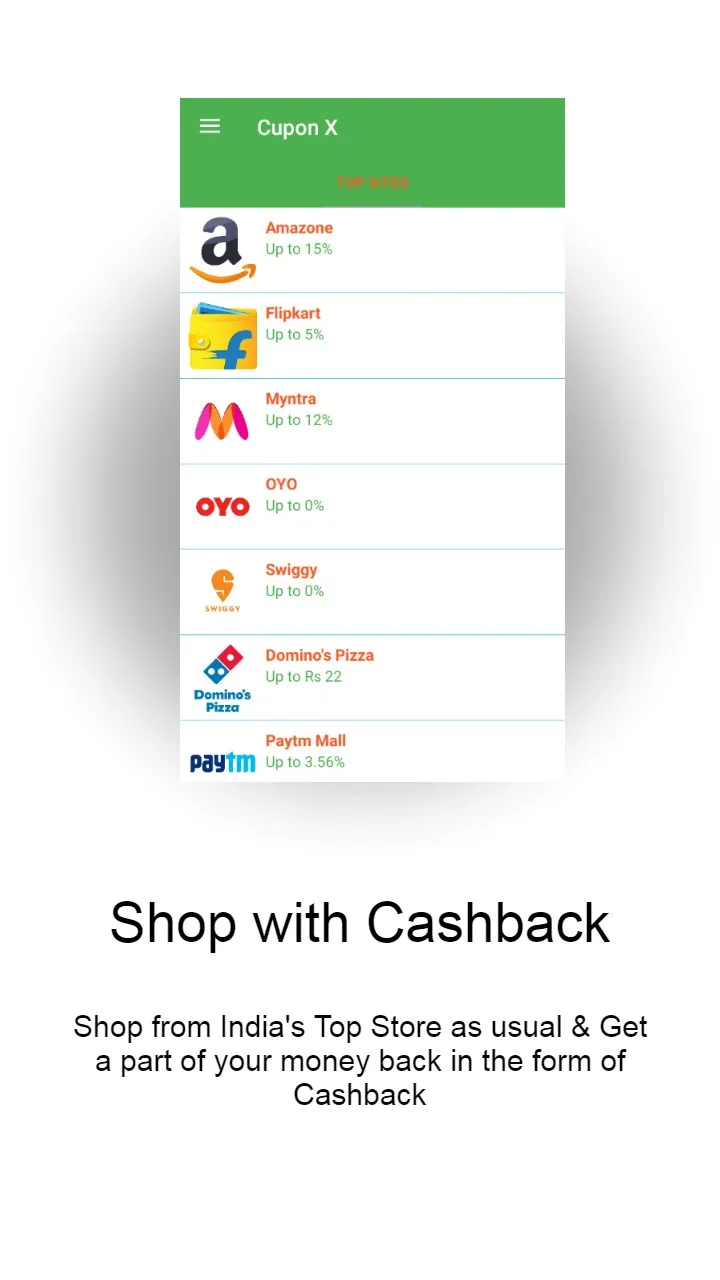 Cashback X: Shopping, Coupon & | Indus Appstore | Screenshot