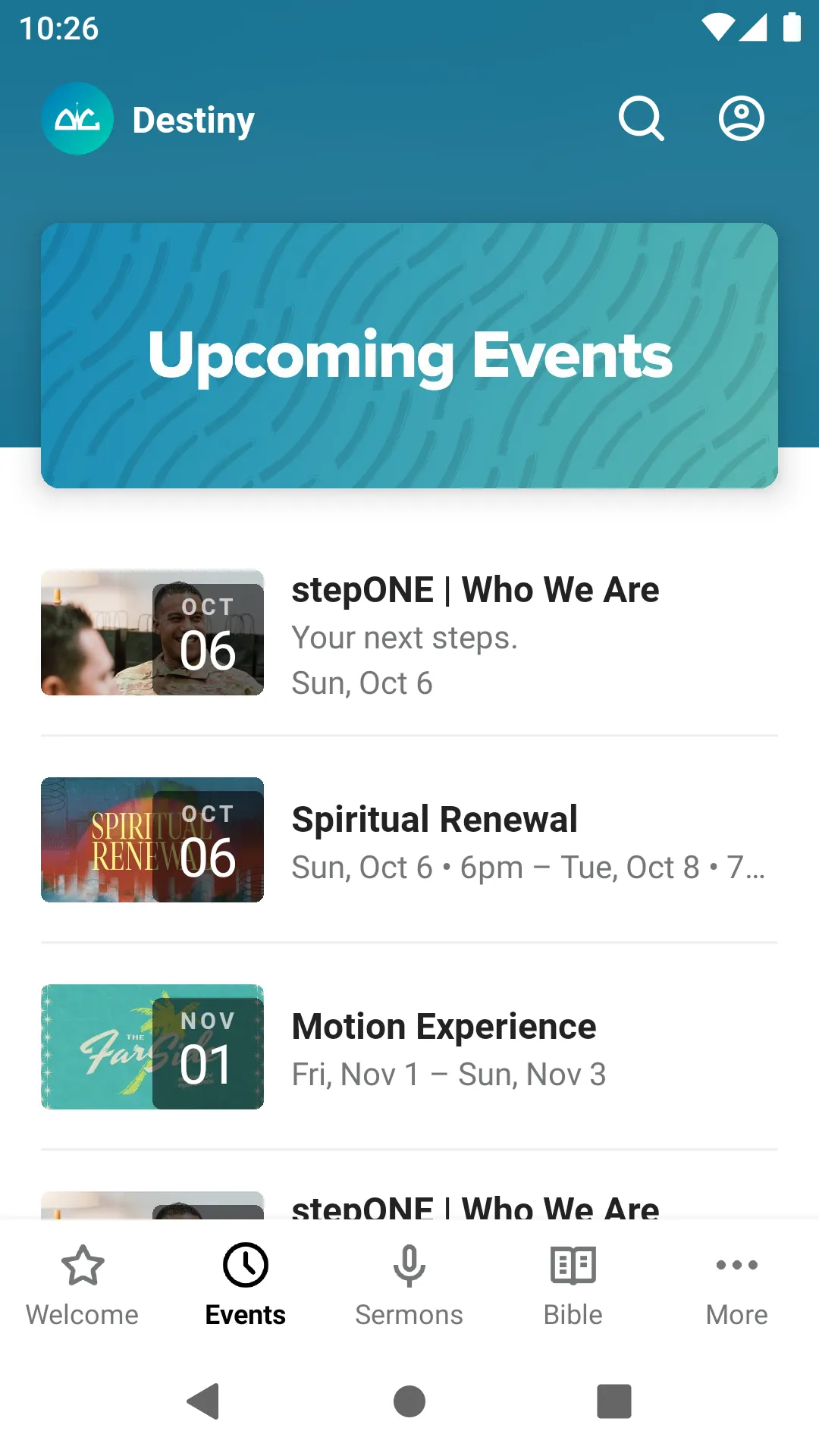 Destiny Worship Center | Indus Appstore | Screenshot