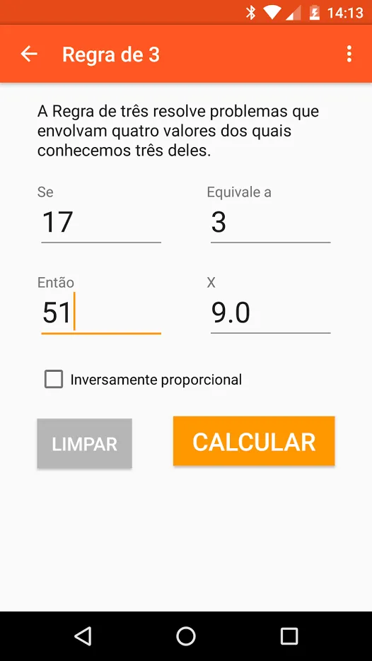 Regra de 3 | Indus Appstore | Screenshot