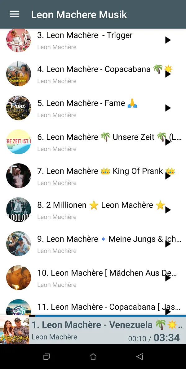 Leon Machere musik online | Indus Appstore | Screenshot