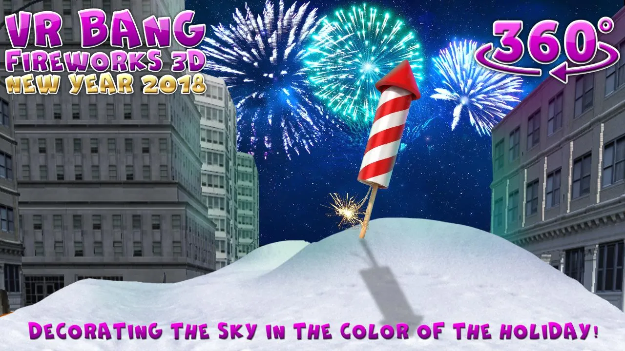 VR Bang Fireworks 3D NewYear | Indus Appstore | Screenshot