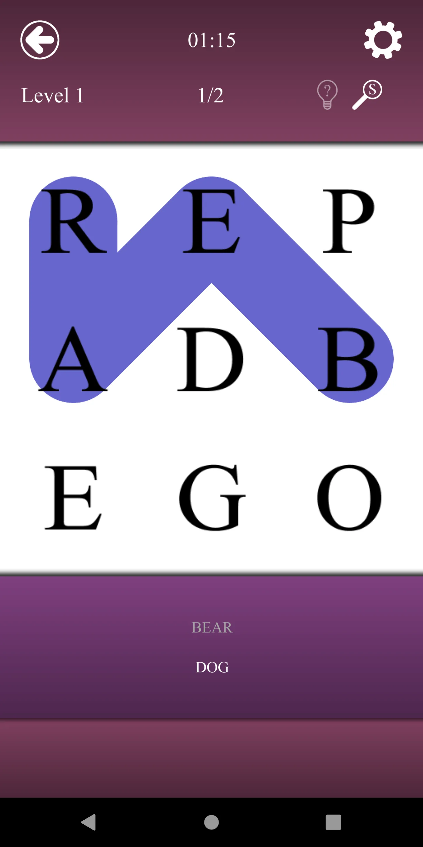 Word Snake | Indus Appstore | Screenshot