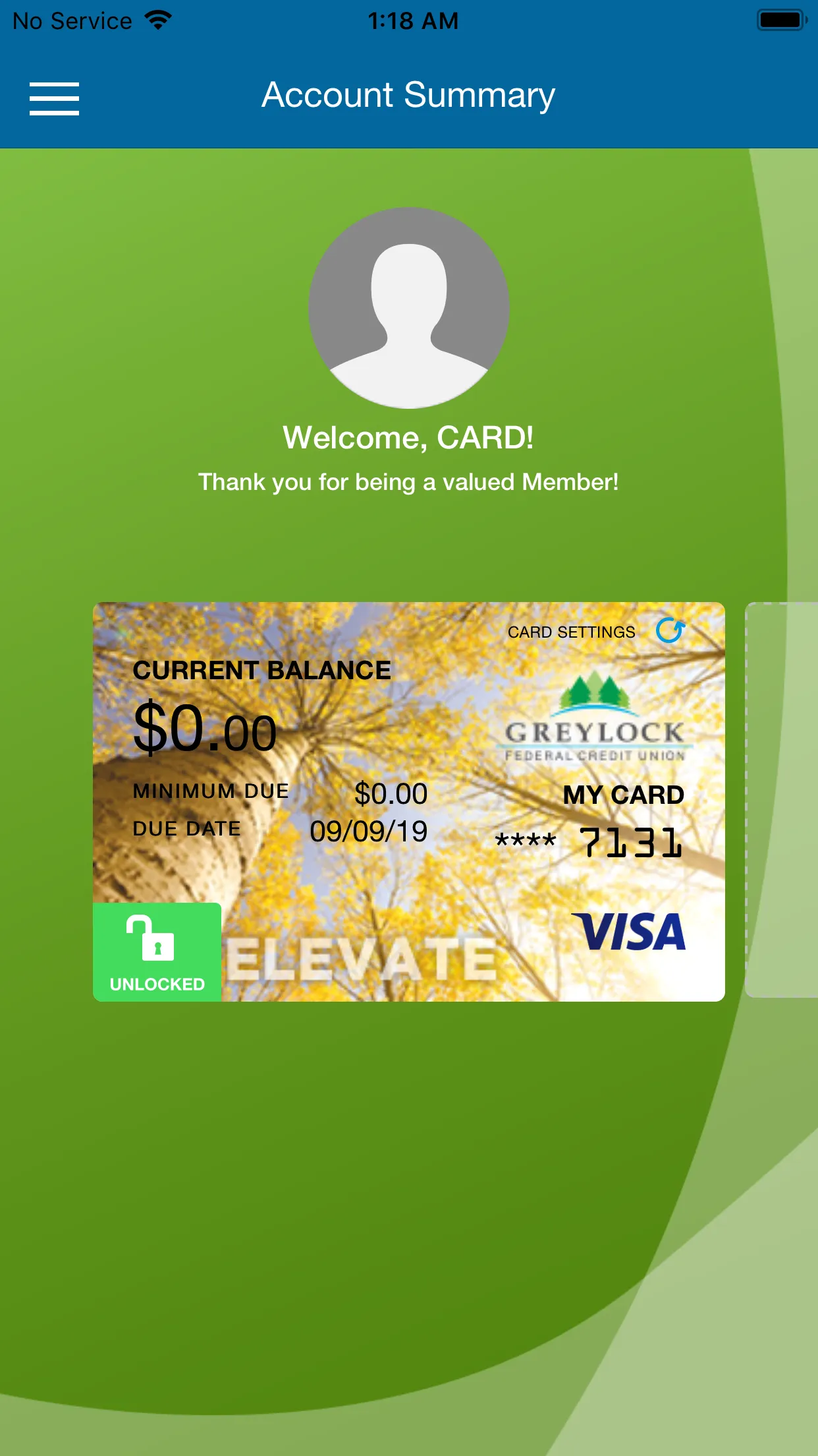 Greylock ManageMyCard | Indus Appstore | Screenshot