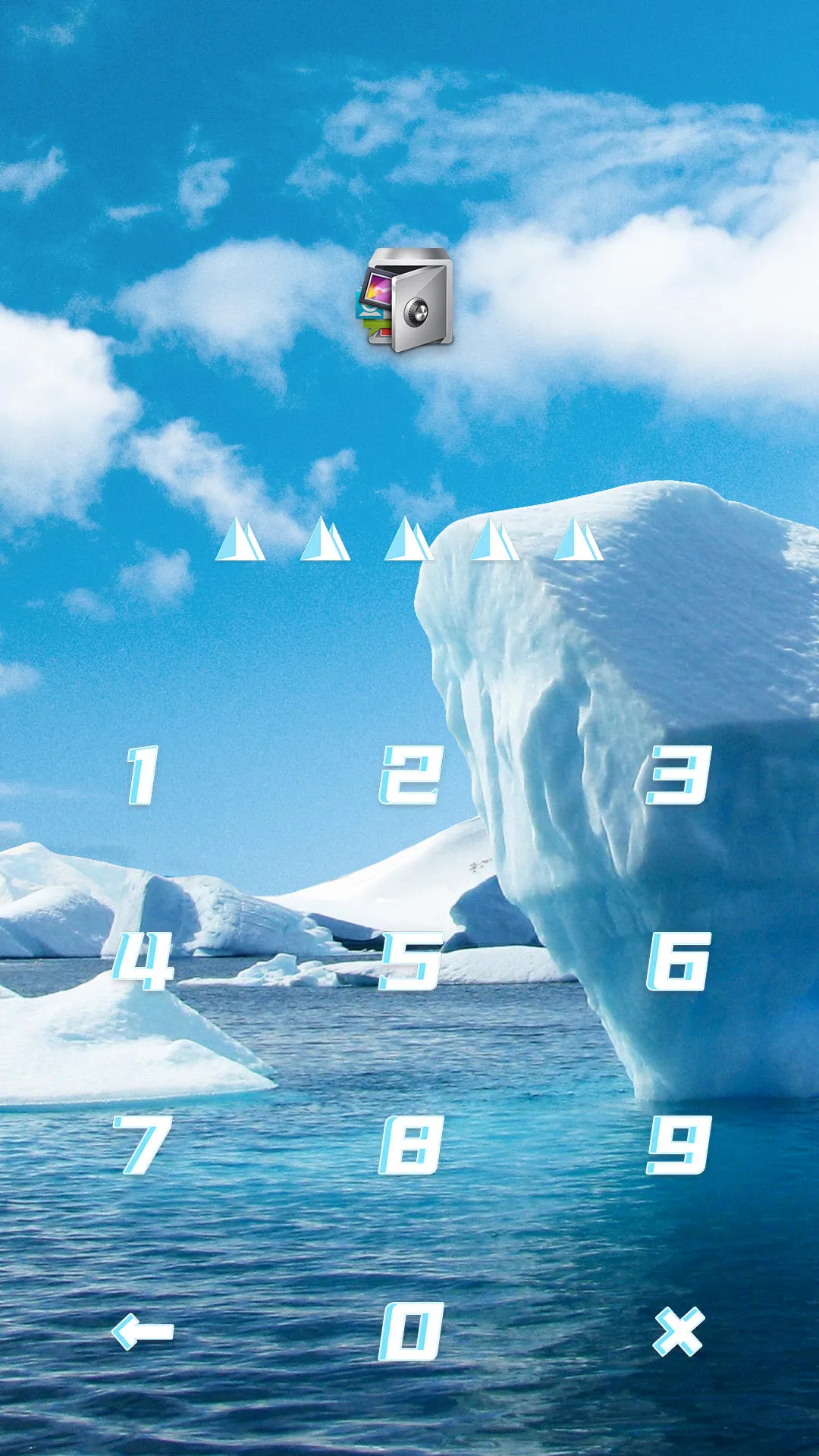 AppLock Theme Glacier | Indus Appstore | Screenshot